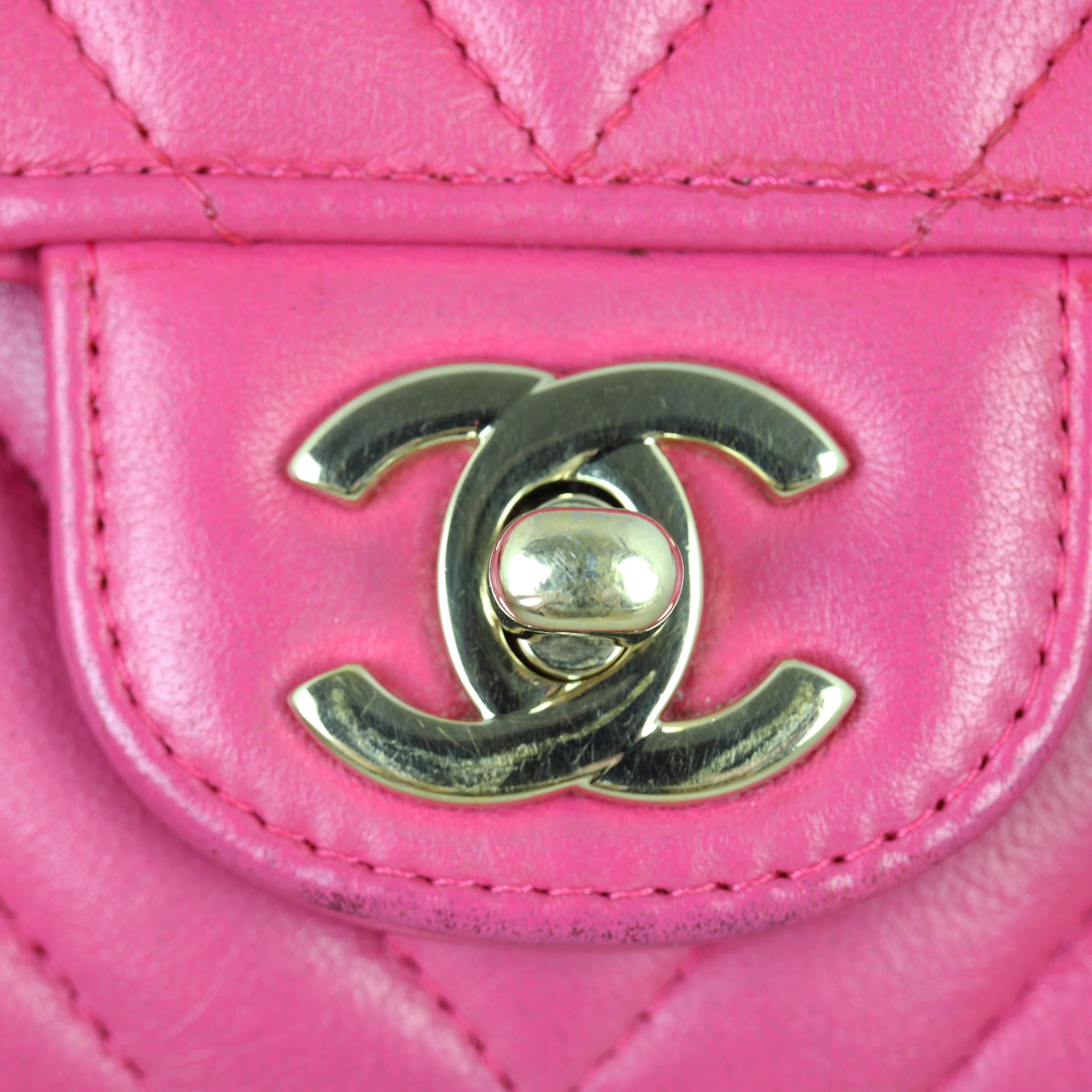 Chanel Classic Flap Mini Rectangular Bag Chevron Lambskin