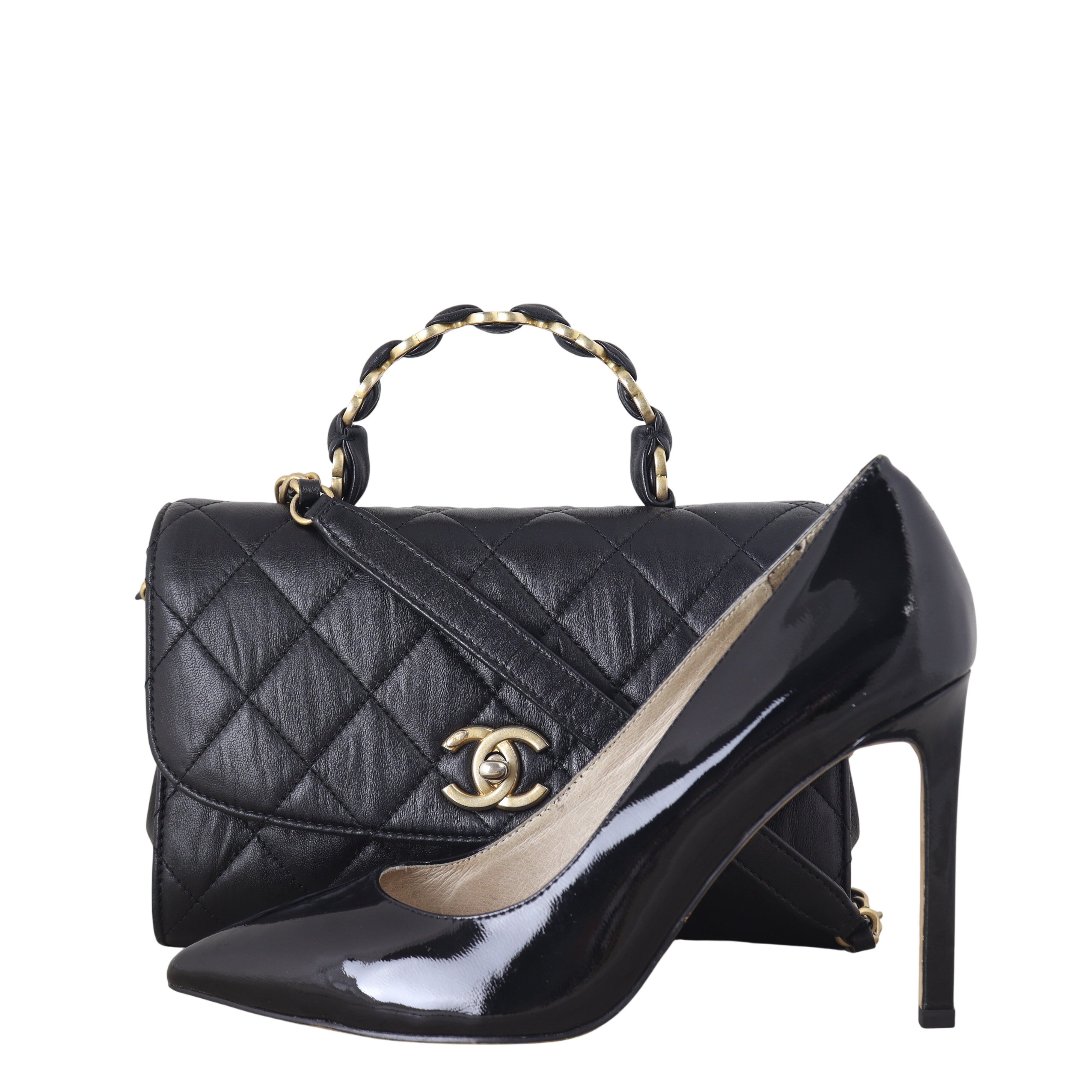 Chanel CC Wrapped Handle Bag Small