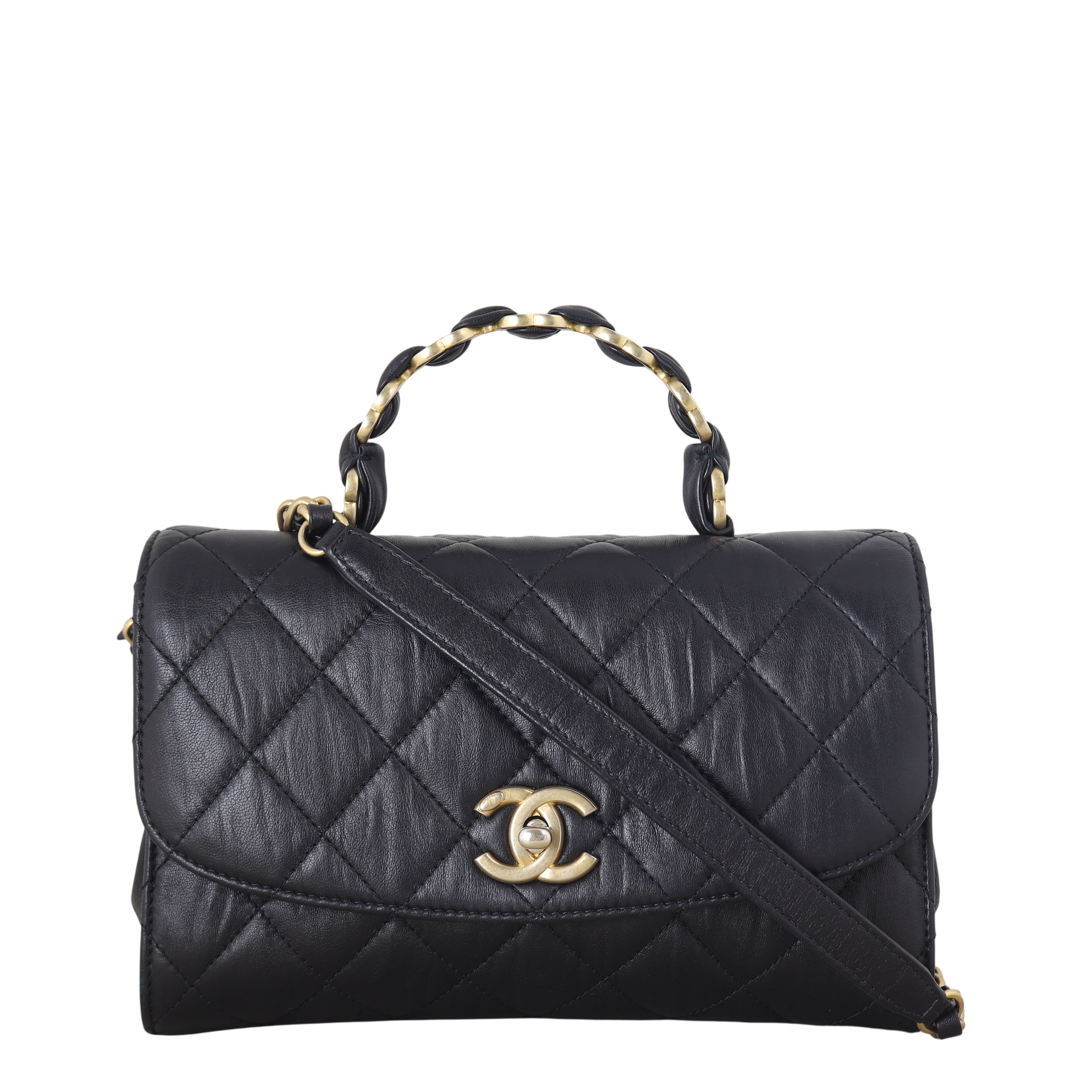 Chanel CC Wrapped Handle Bag Small
