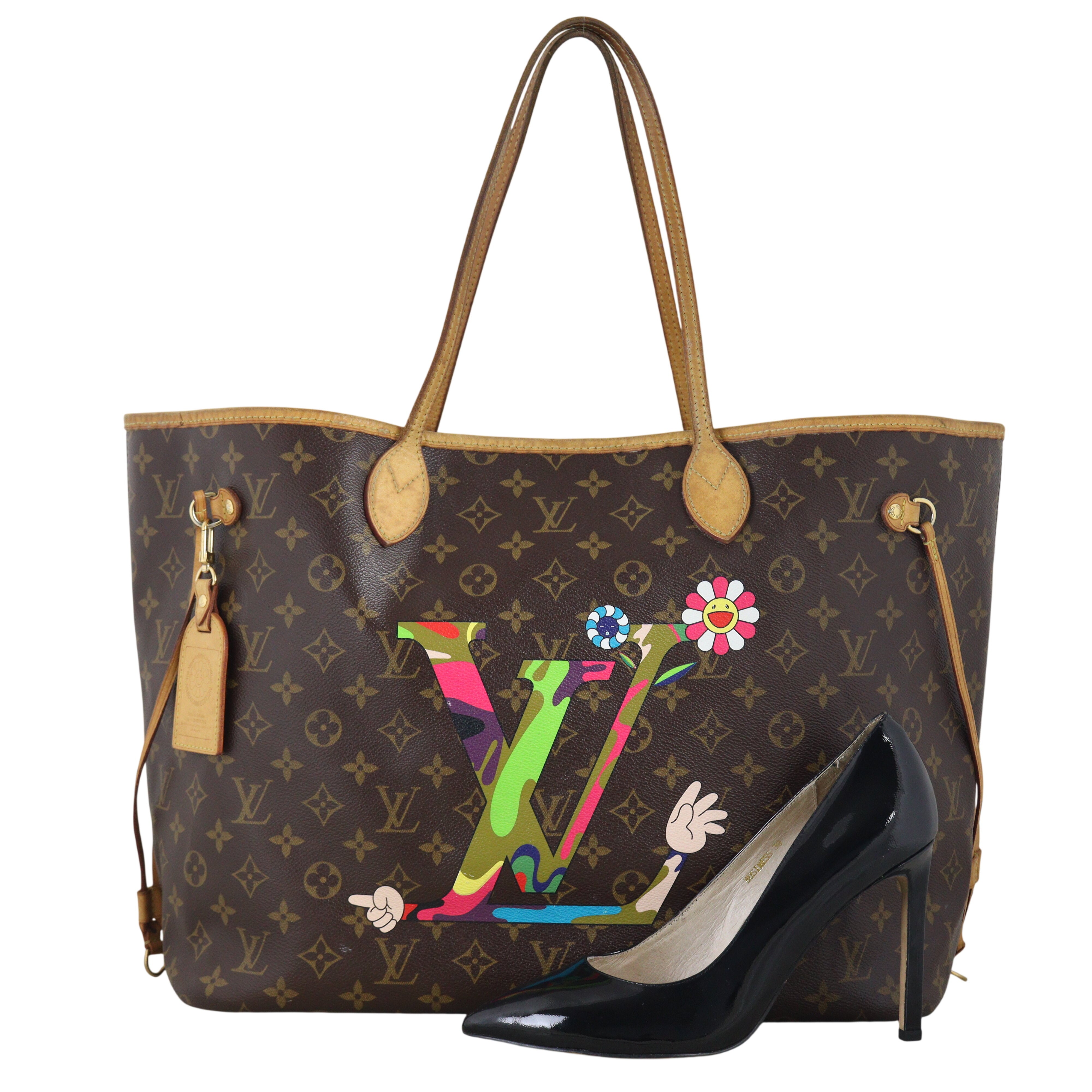 Louis Vuitton x Takashi Murakami Neverfull GM Monogram MOCA 'Hands'