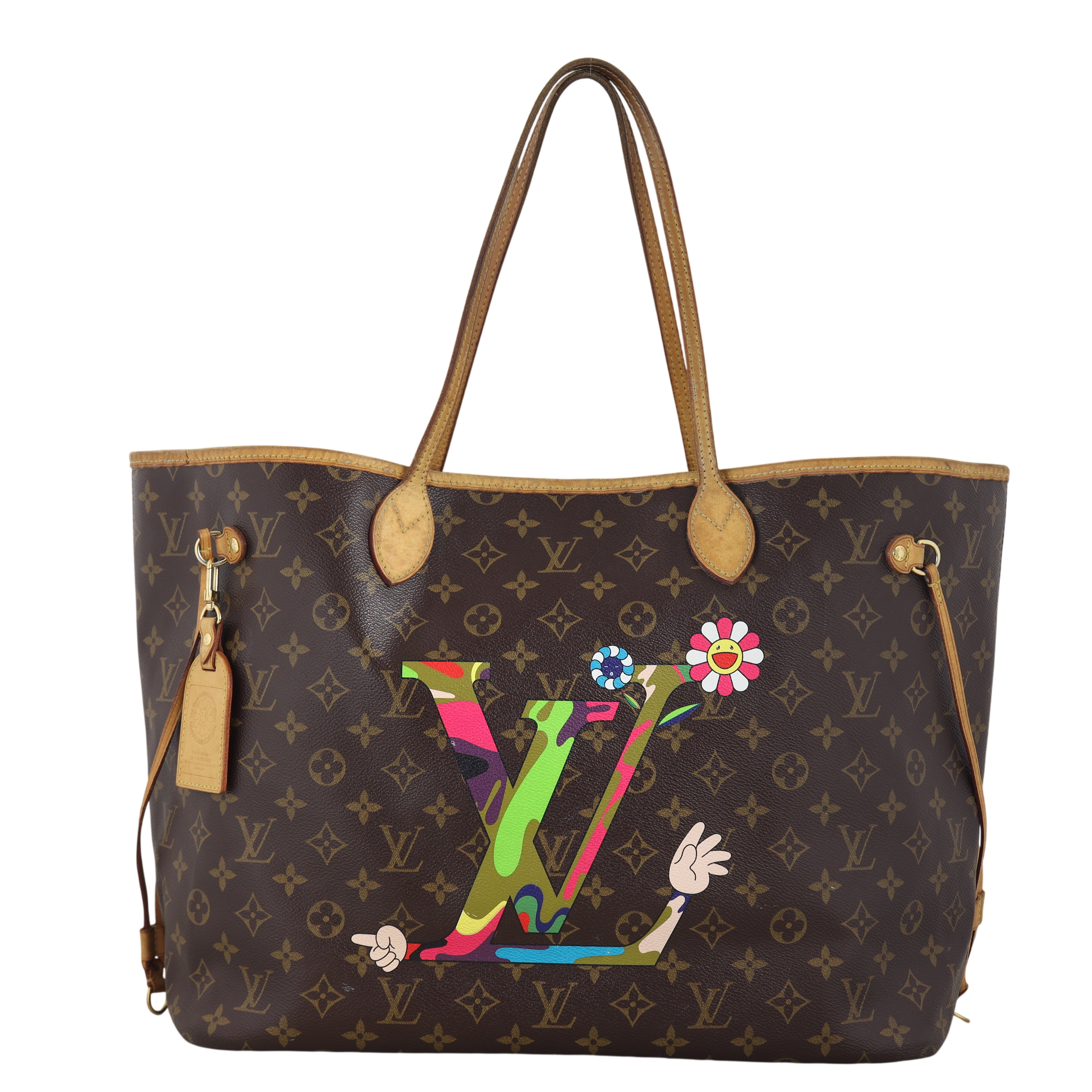 Louis Vuitton x Takashi Murakami Neverfull GM Monogram MOCA 'Hands'