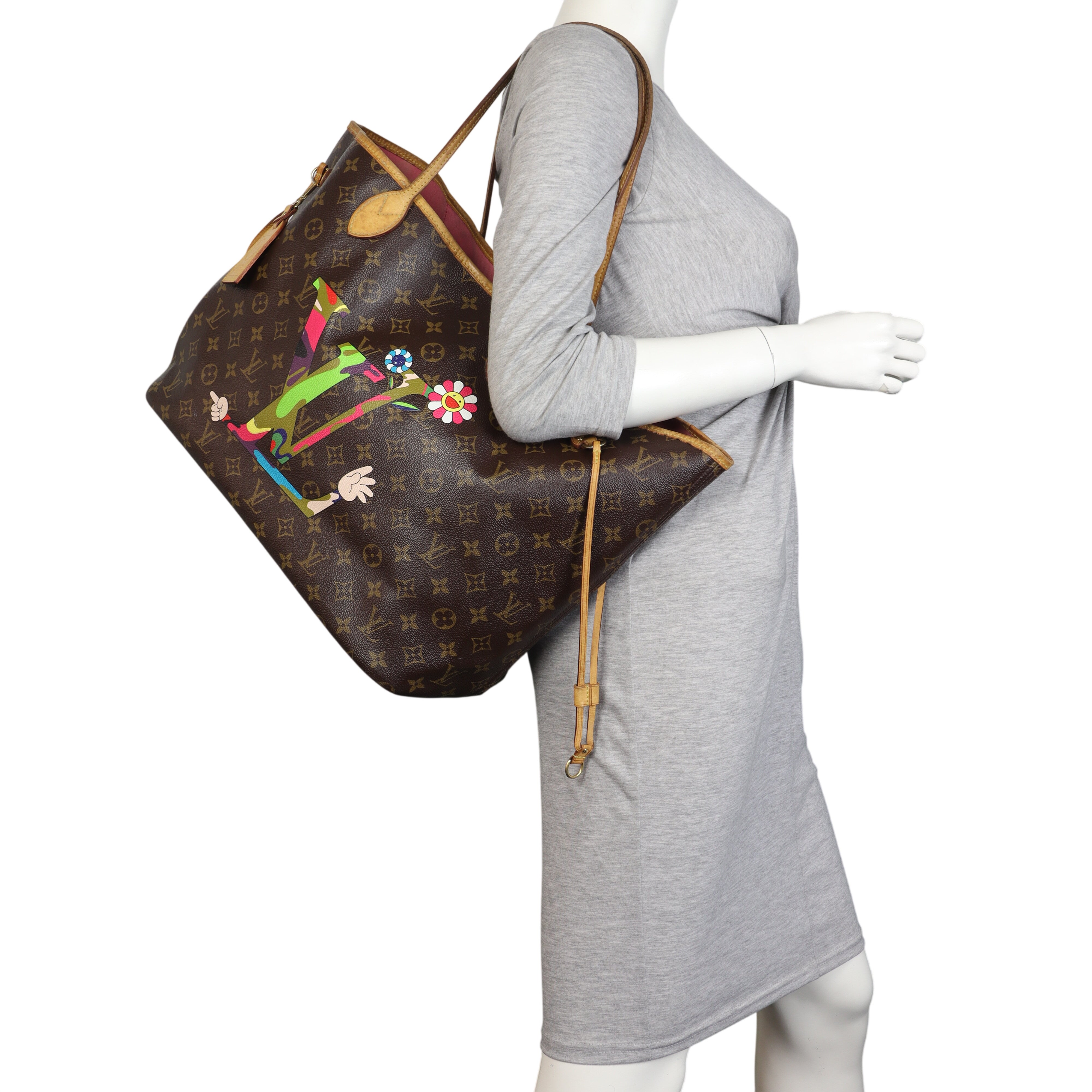Louis Vuitton x Takashi Murakami Neverfull GM Monogram MOCA 'Hands'