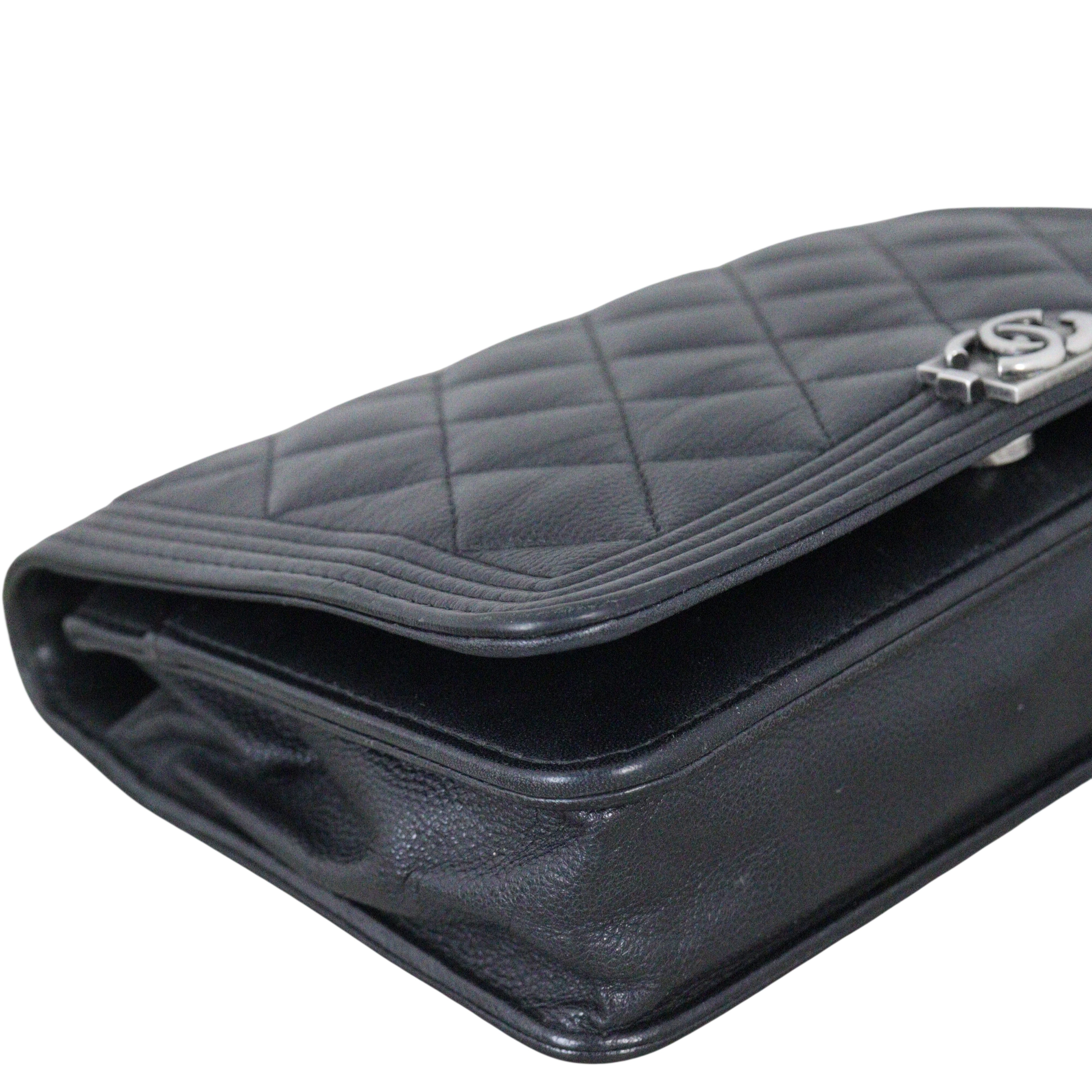 Chanel Boy Wallet on Chain Chevron
