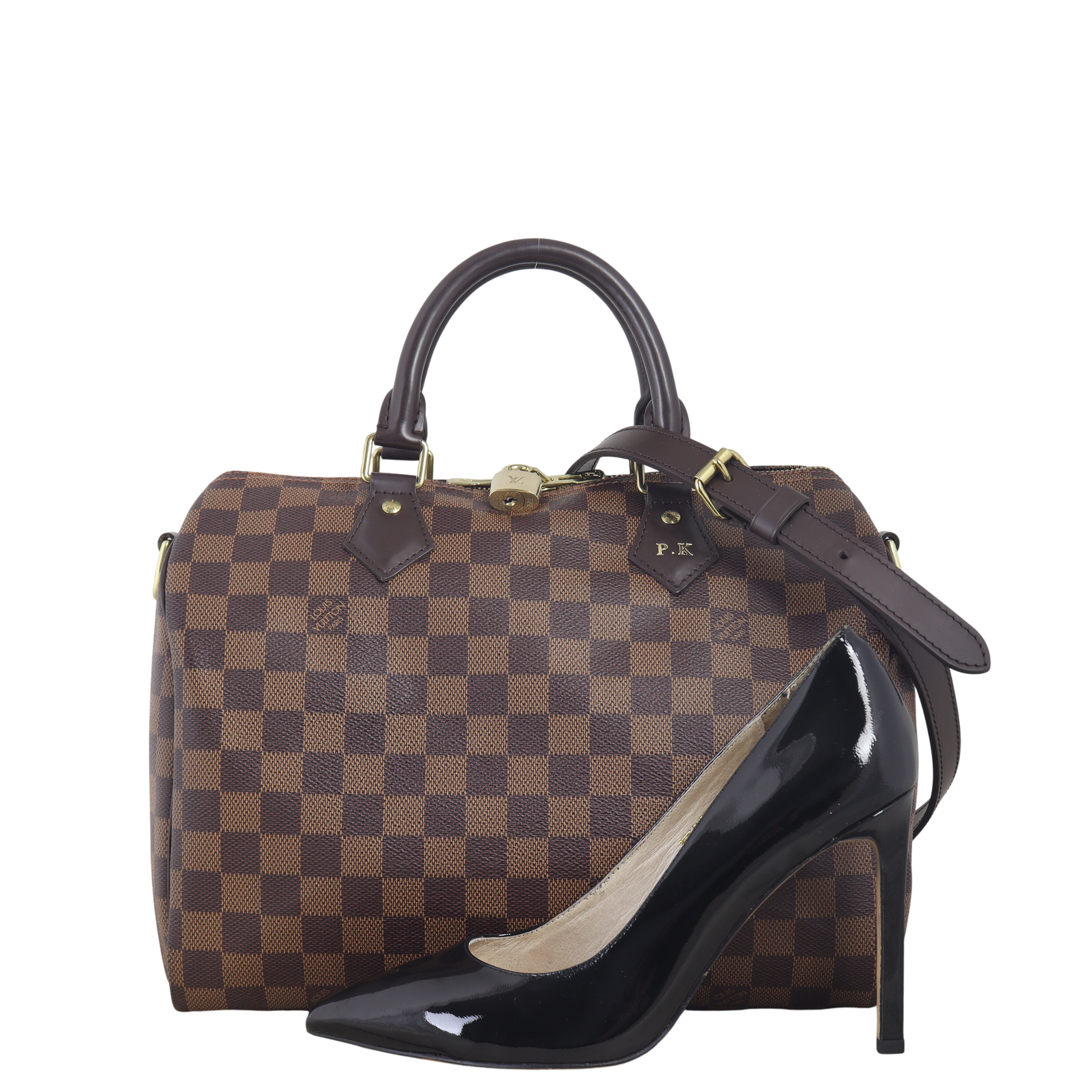 Louis Vuitton Speedy 30 Bandouliere Damier Ebene