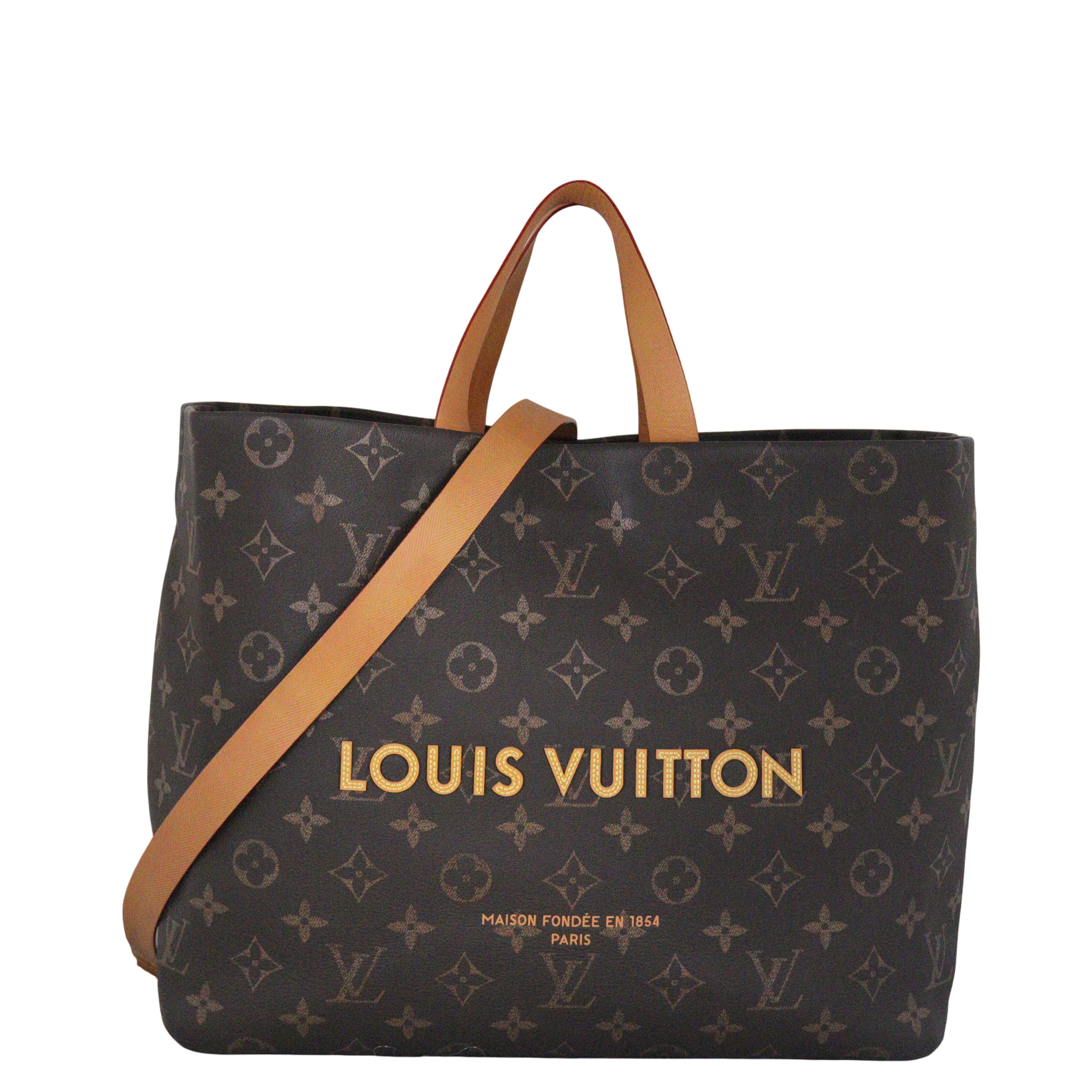 Louis Vuitton Shopper Tote MM Monogram Leather