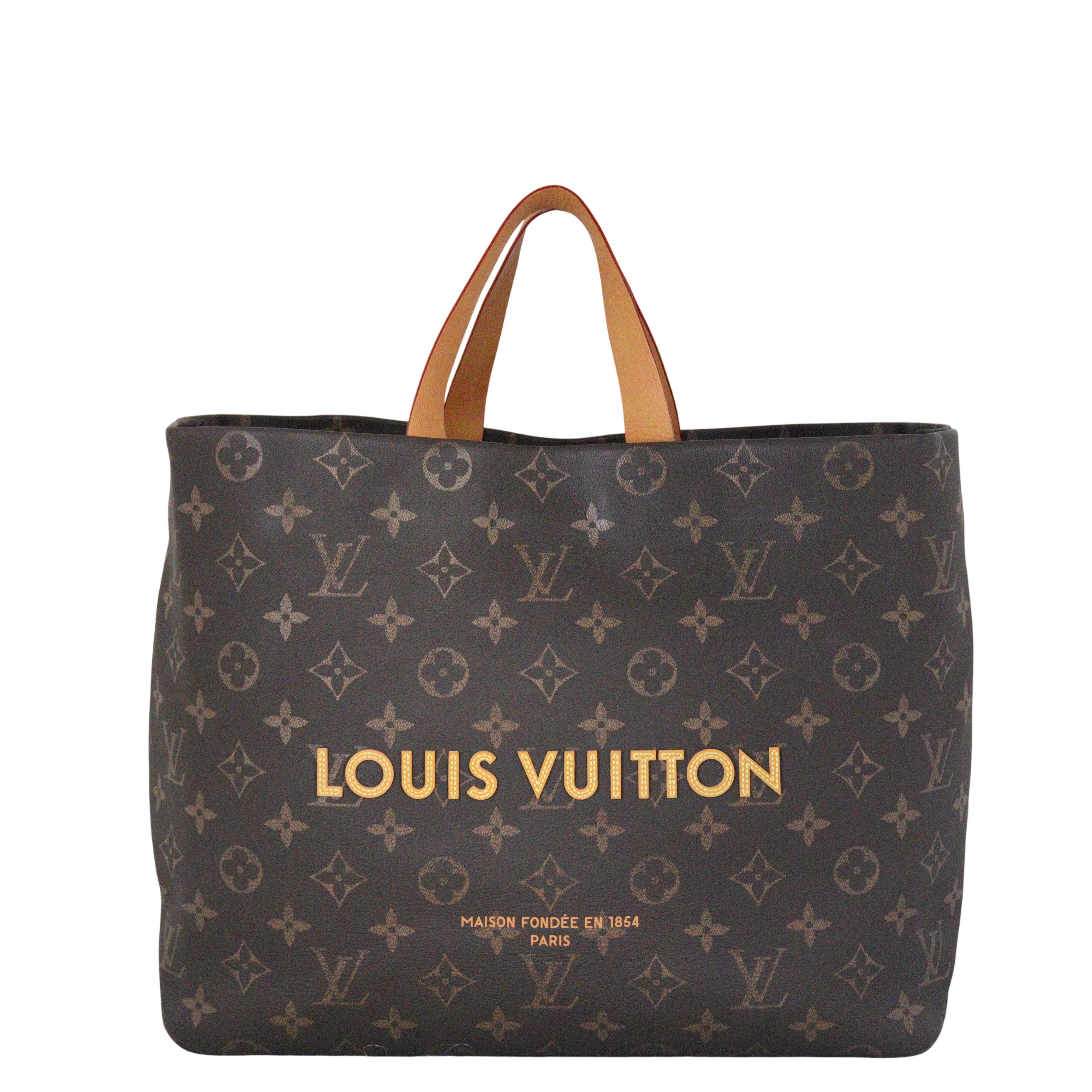 Louis Vuitton Shopper Tote MM Monogram Leather