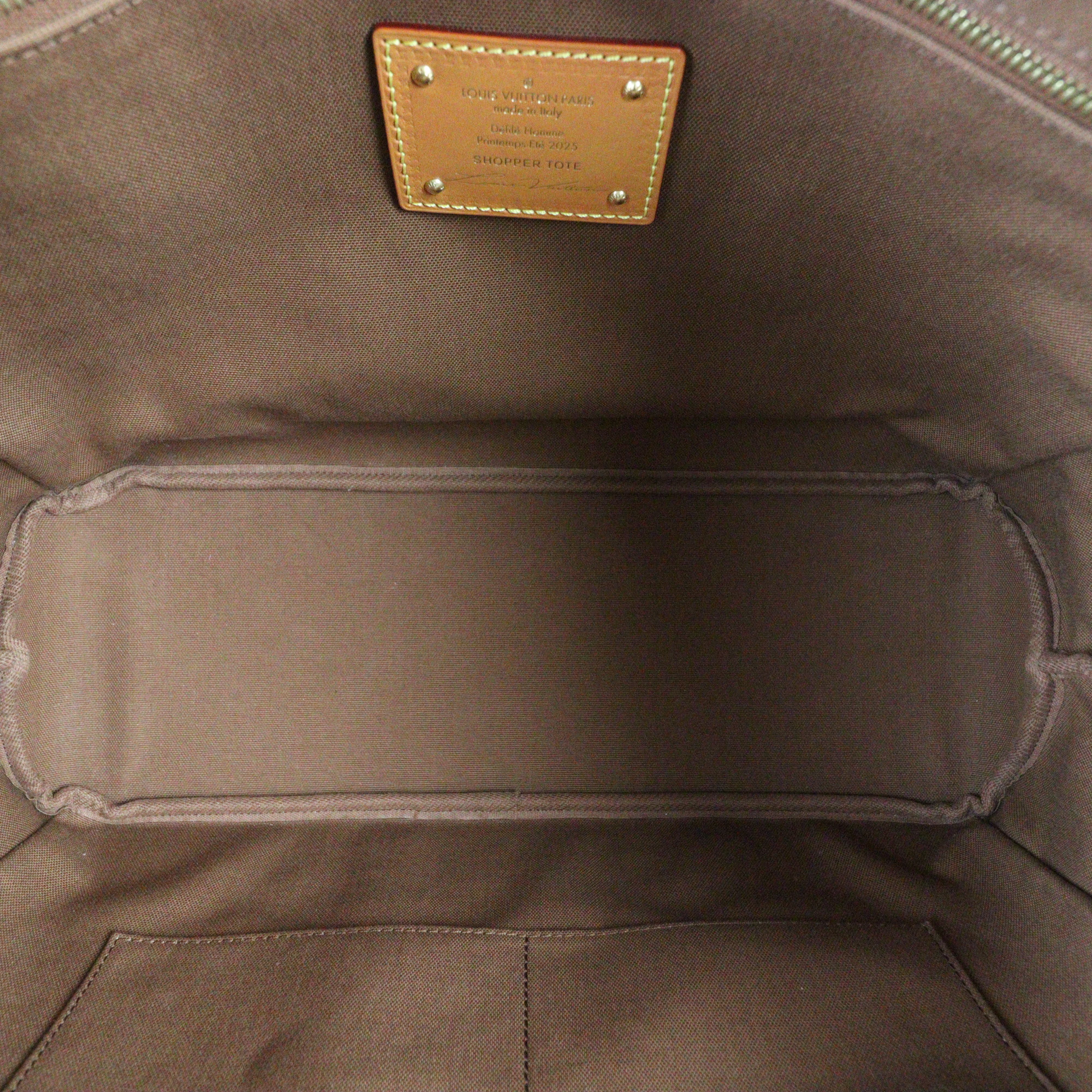 Louis Vuitton Shopper Tote MM Monogram Leather