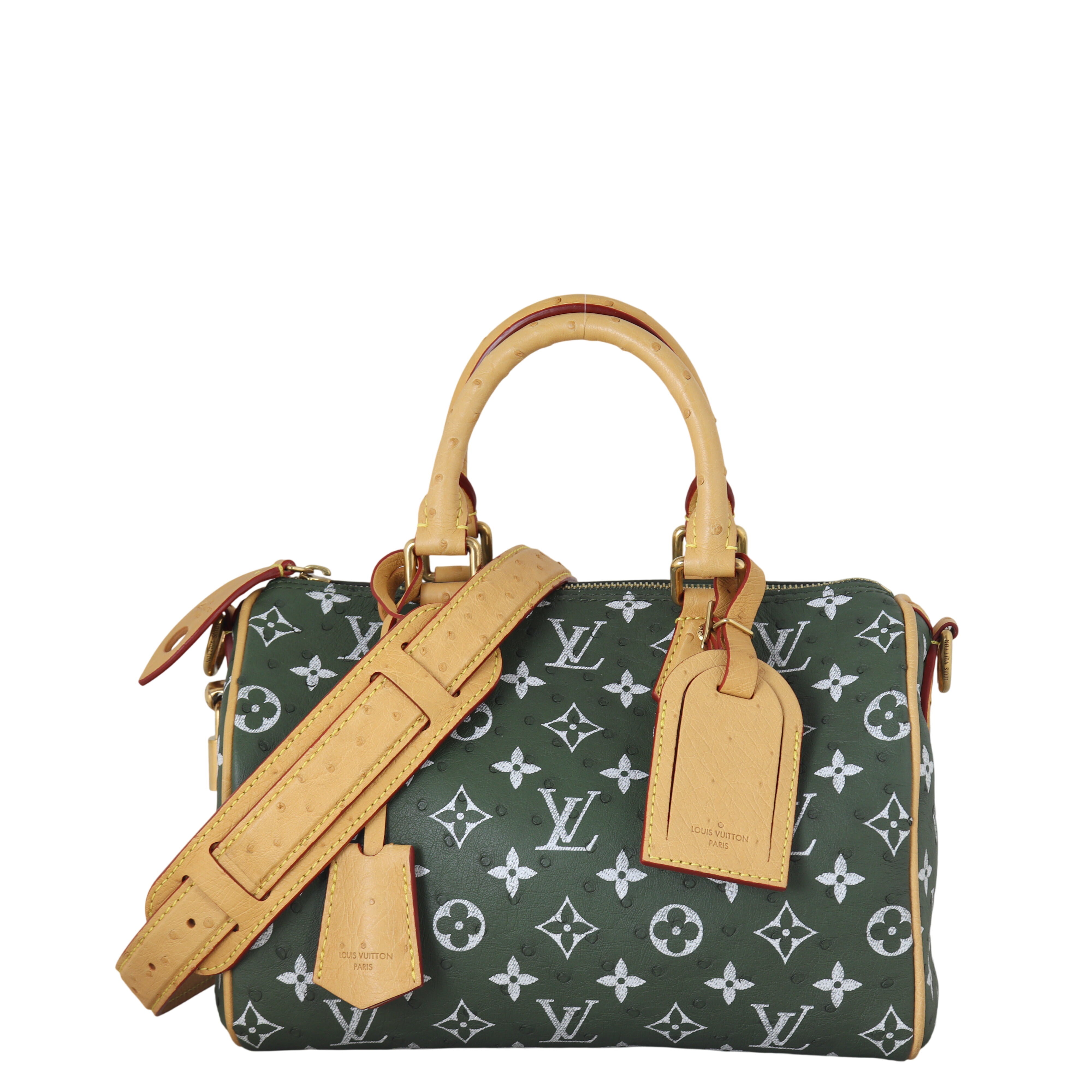 Louis Vuitton Speedy P9 25 Bandouliere Monogram Ostrich