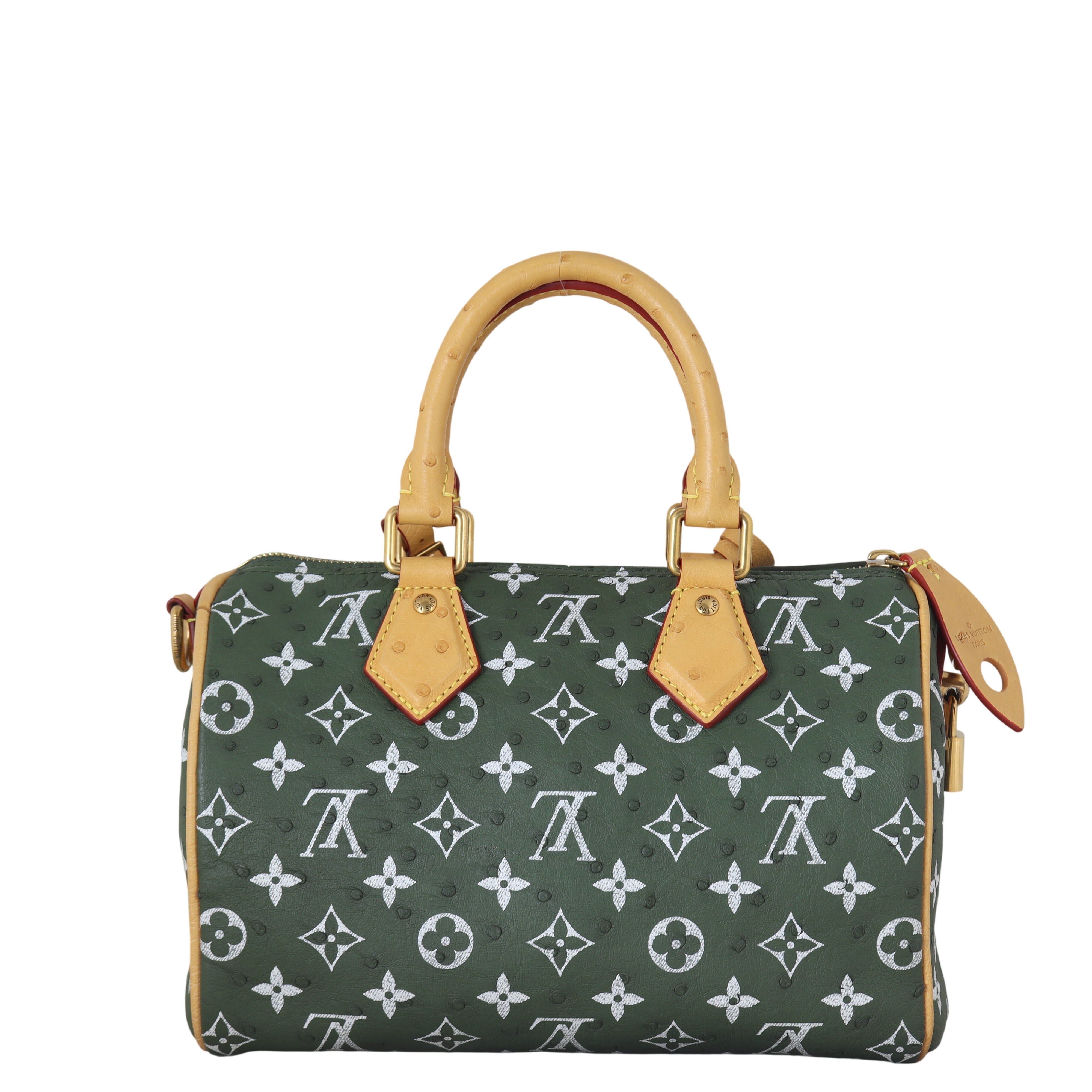 Louis Vuitton Speedy P9 25 Bandouliere Monogram Ostrich