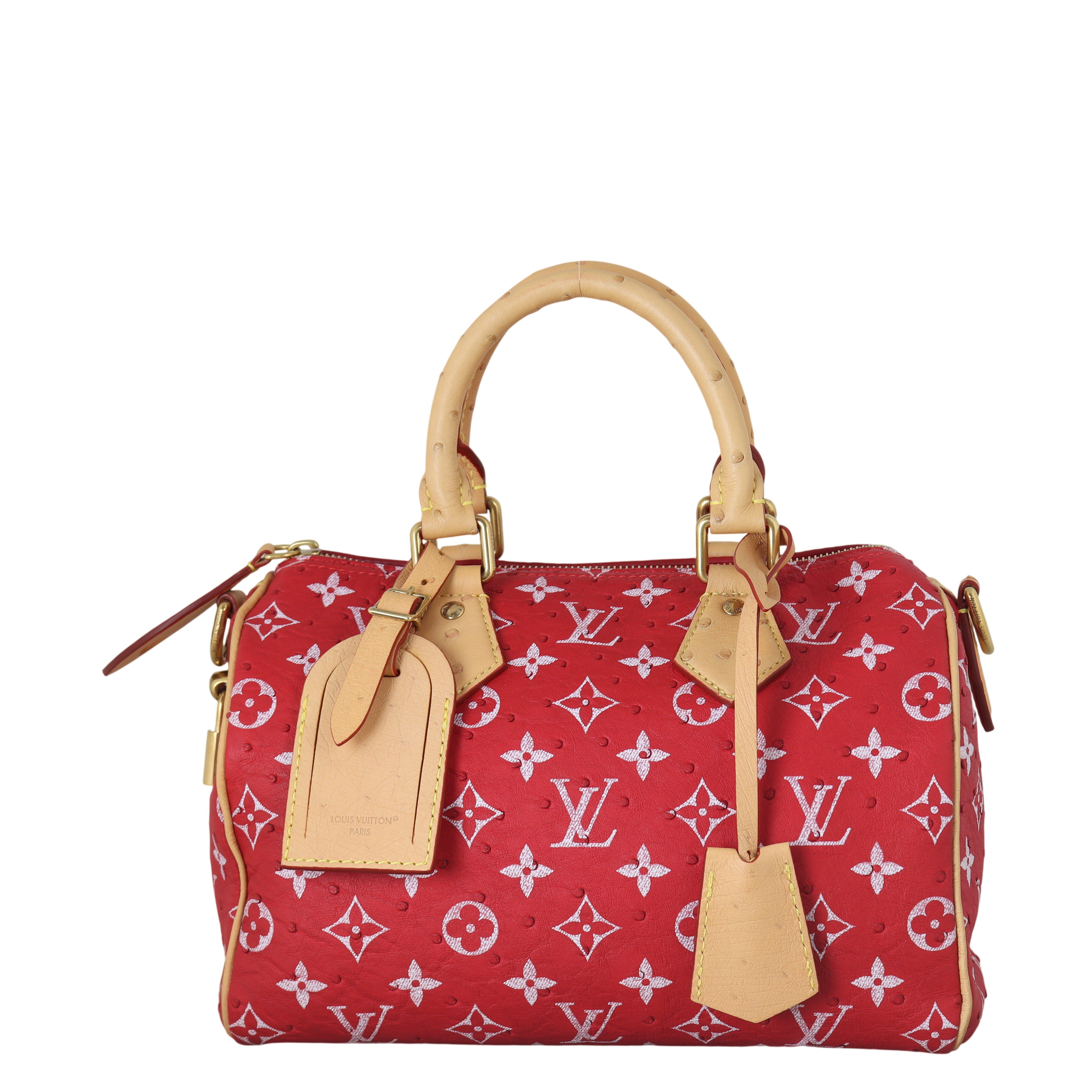 Louis Vuitton Speedy P9 25 Bandouliere Monogram Ostrich