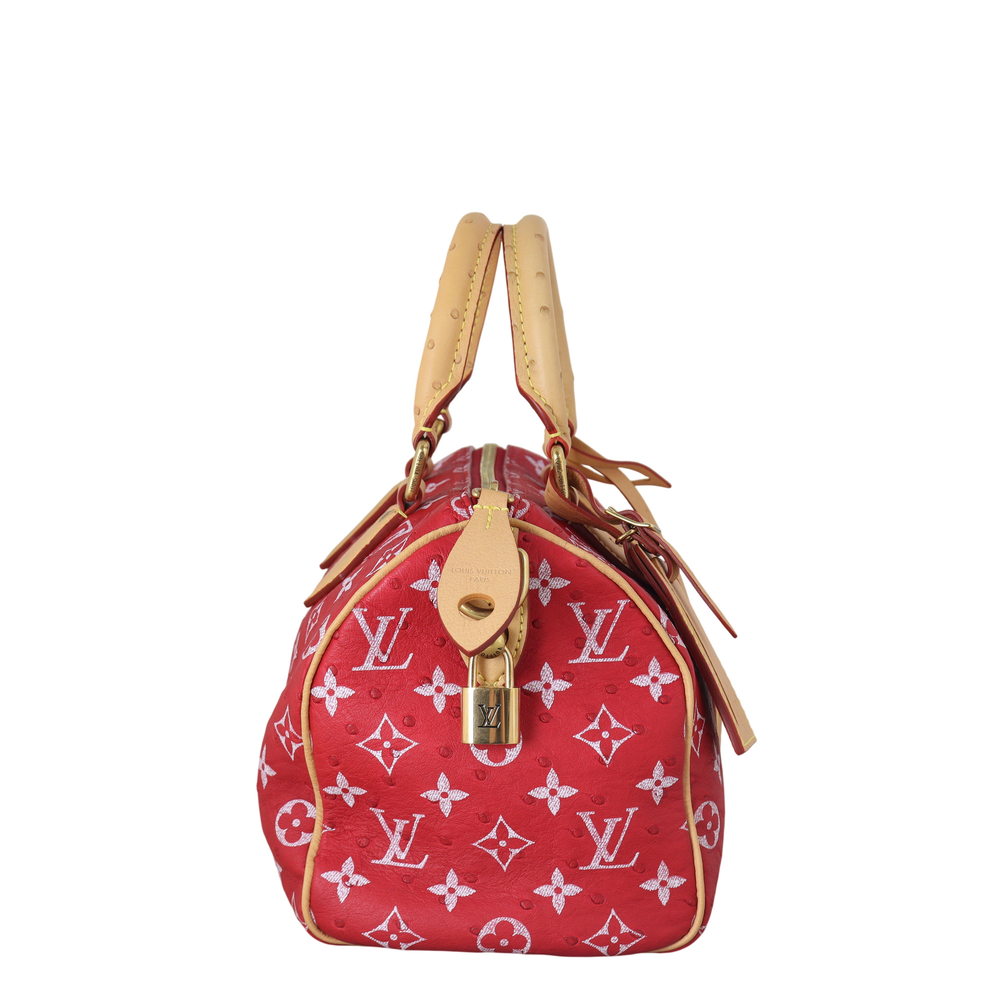 Louis Vuitton Speedy P9 25 Bandouliere Monogram Ostrich