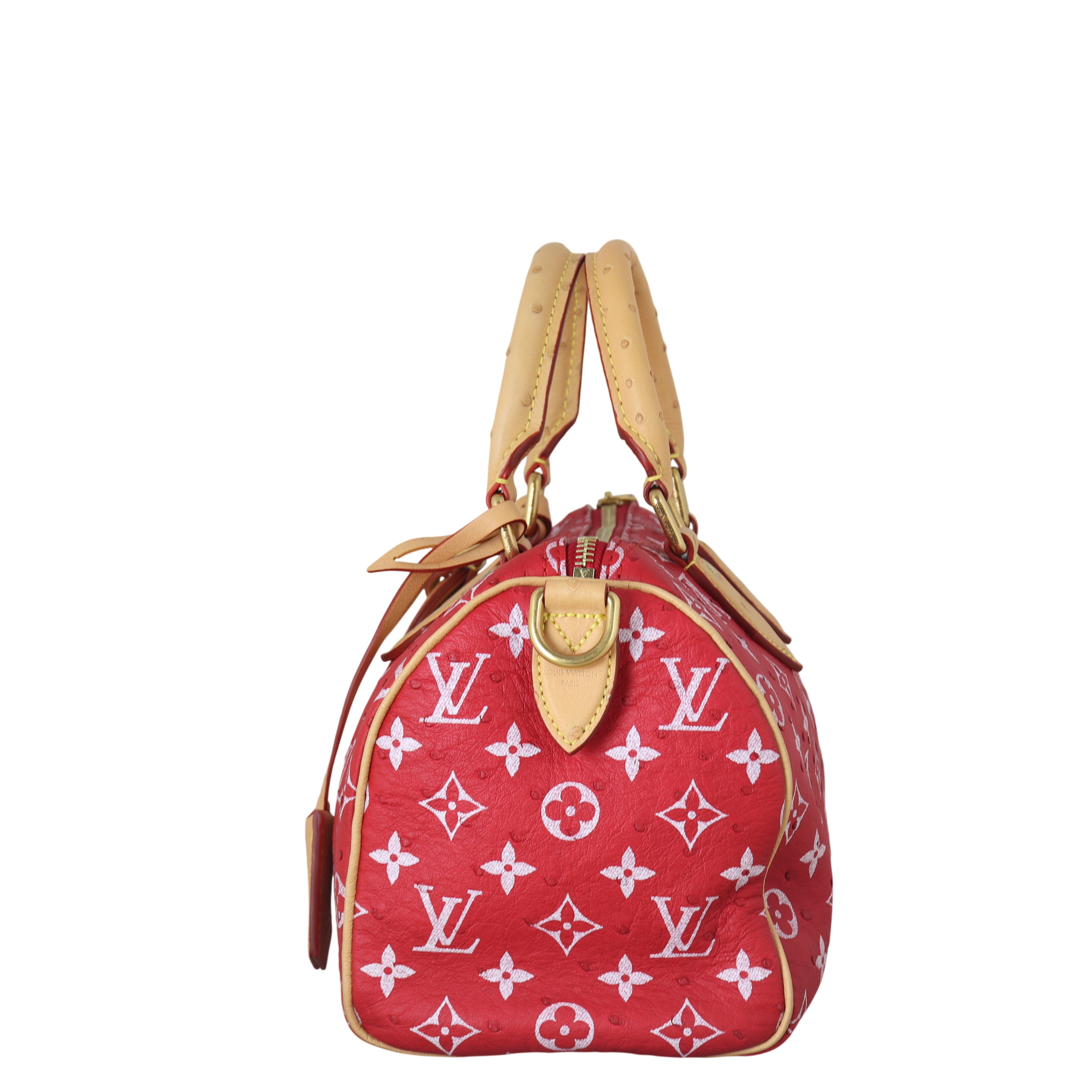 Louis Vuitton Speedy P9 25 Bandouliere Monogram Ostrich