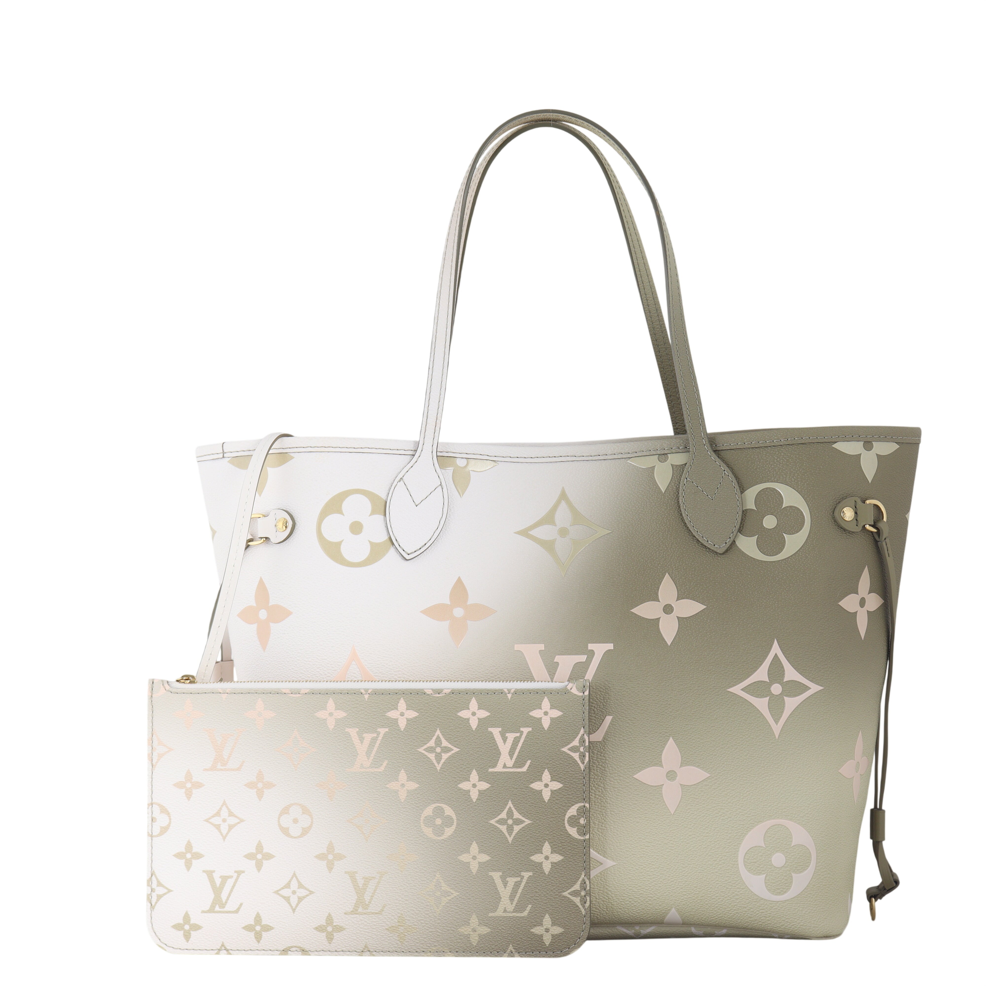 Louis Vuitton Neverfull MM Monogram Giant Sunset Khaki