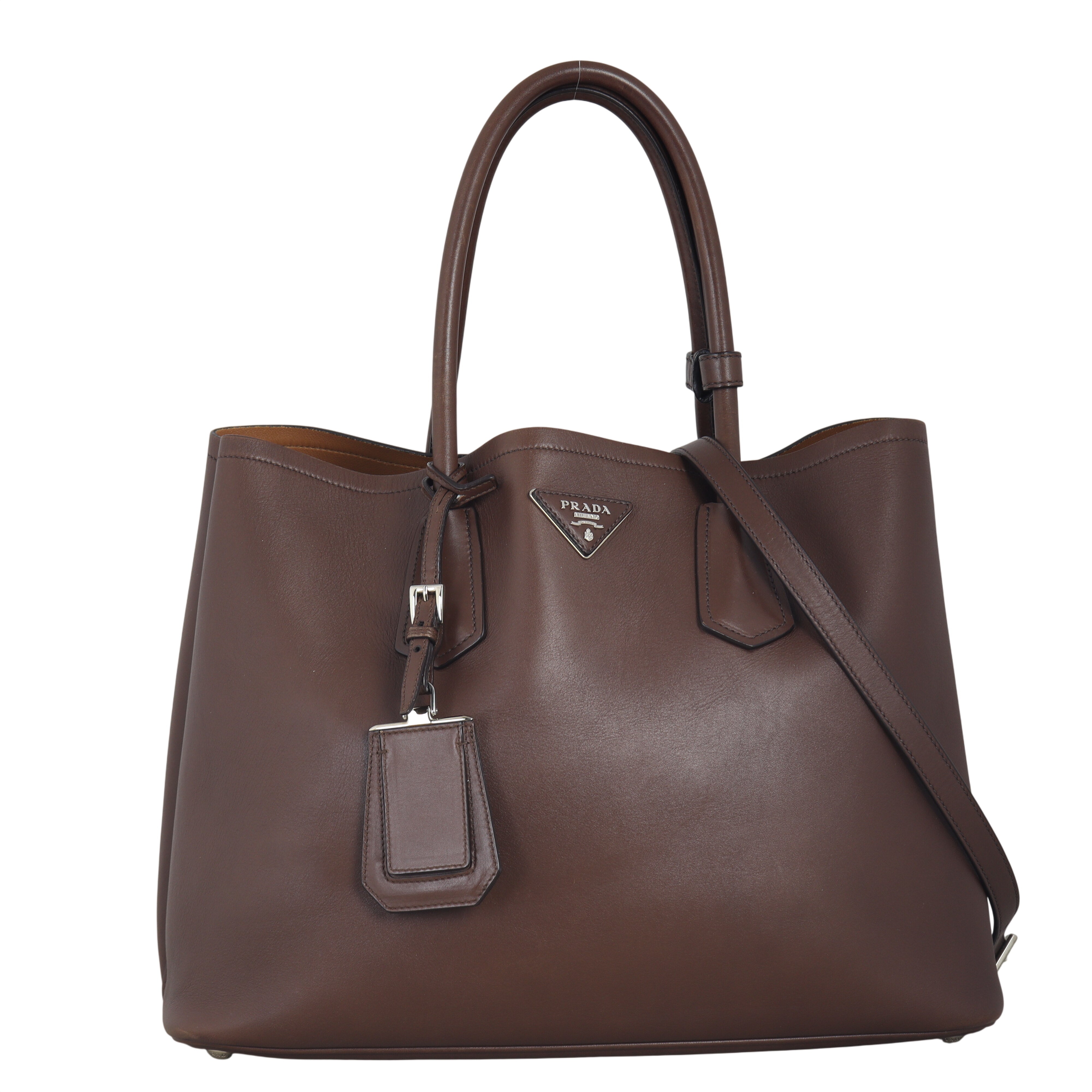 Prada City Calf Double Bag Medium