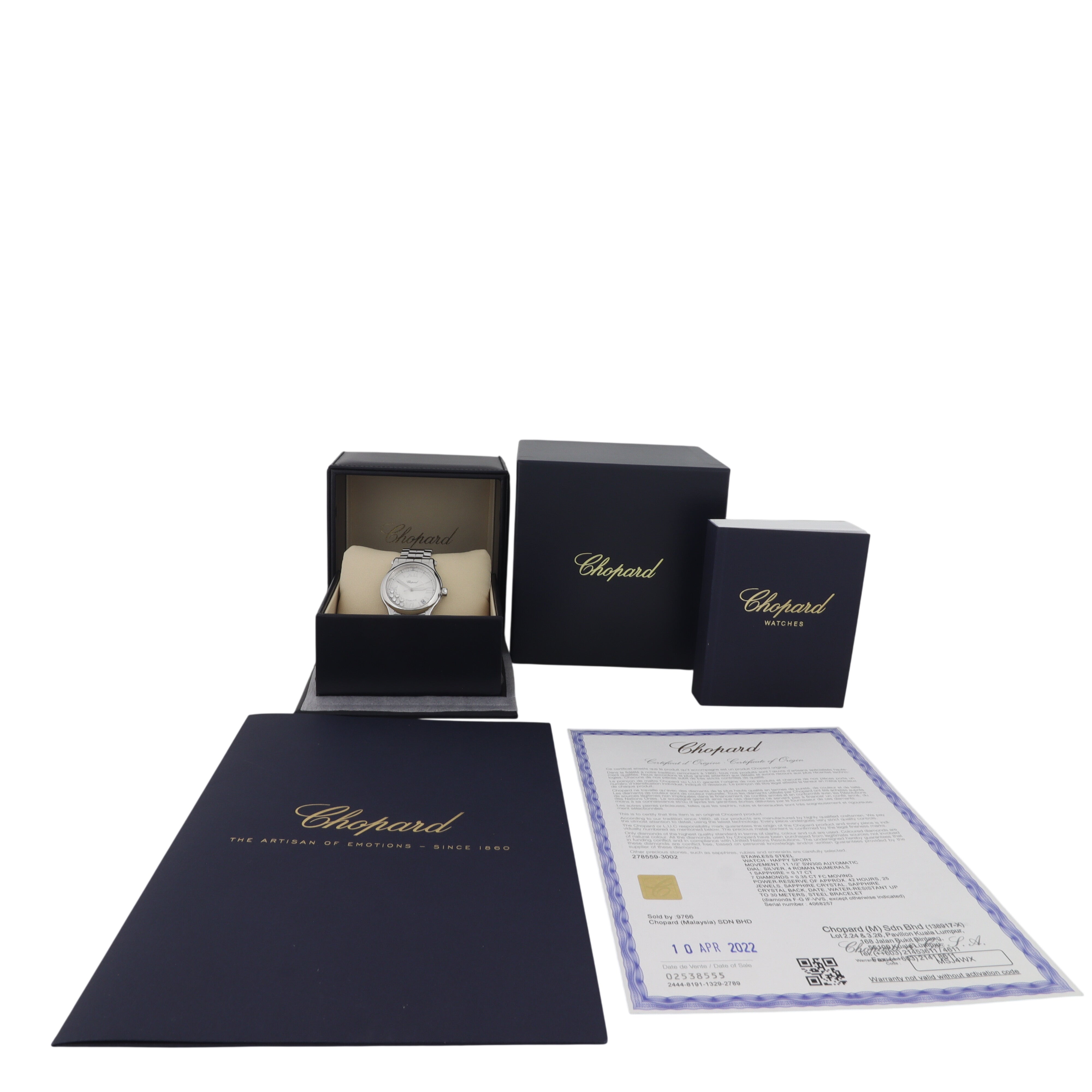 Chopard Happy Sport Diamond 36mm Watch