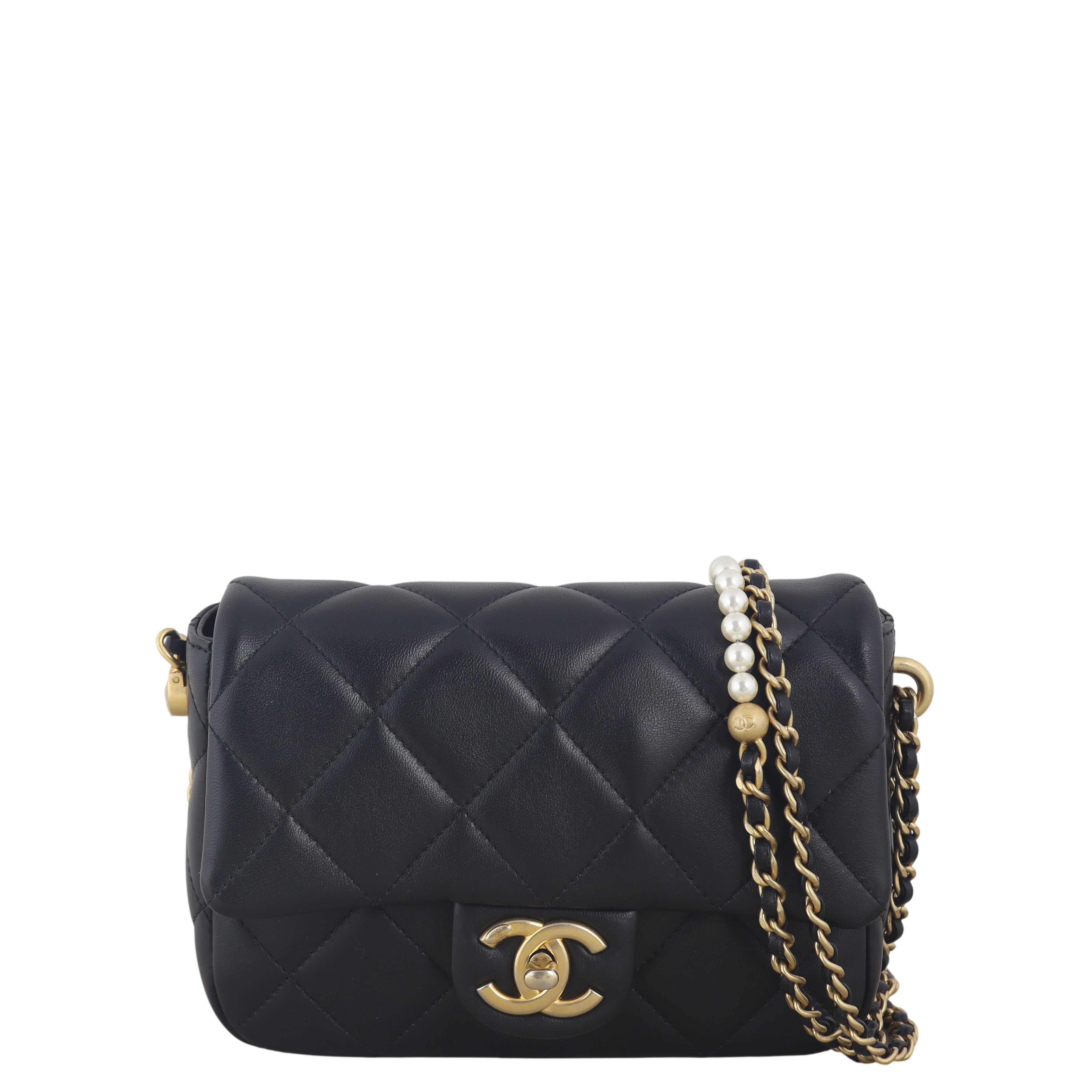 Chanel My Perfect Mini Flap Bag Pearl Strap