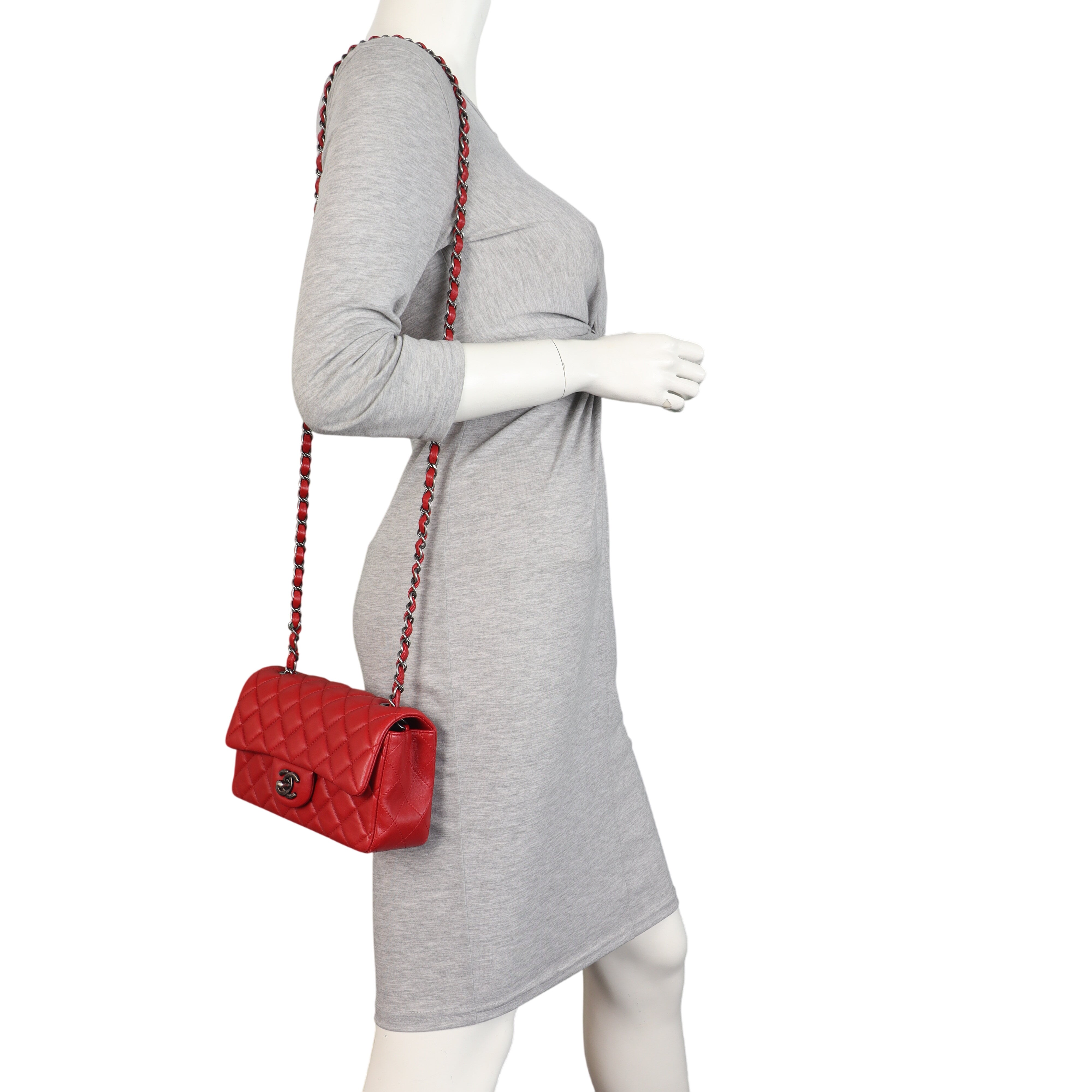 Chanel Classic Flap Mini Rectangular Bag Lambskin