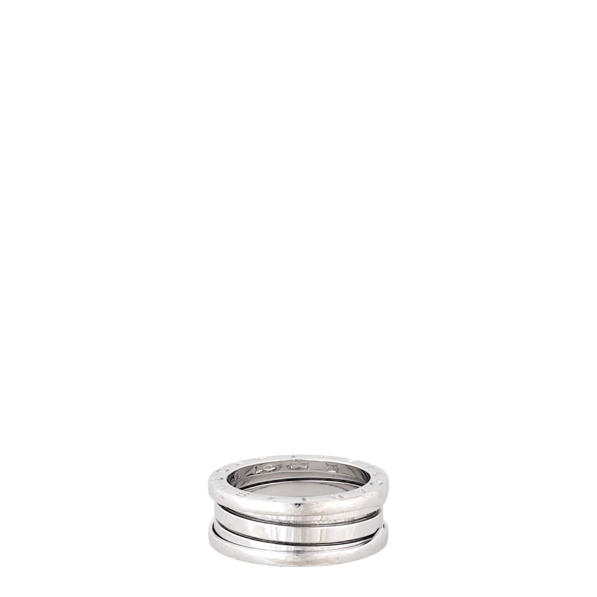 Bvlgari B.Zero1 18k White Gold Three Band Ring