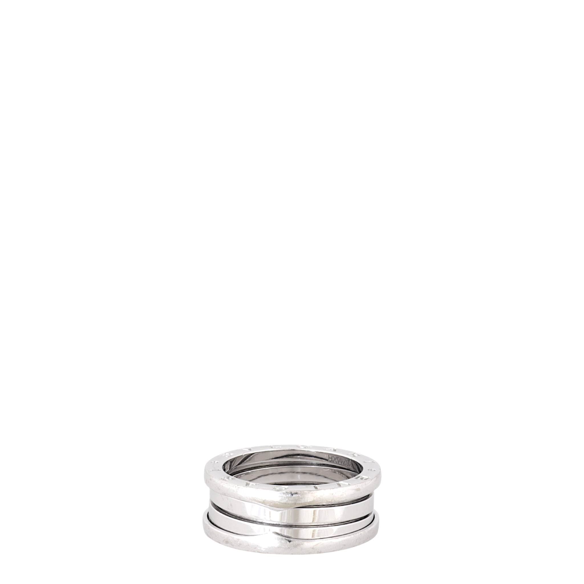 Bvlgari B.Zero1 18k White Gold Three Band Ring
