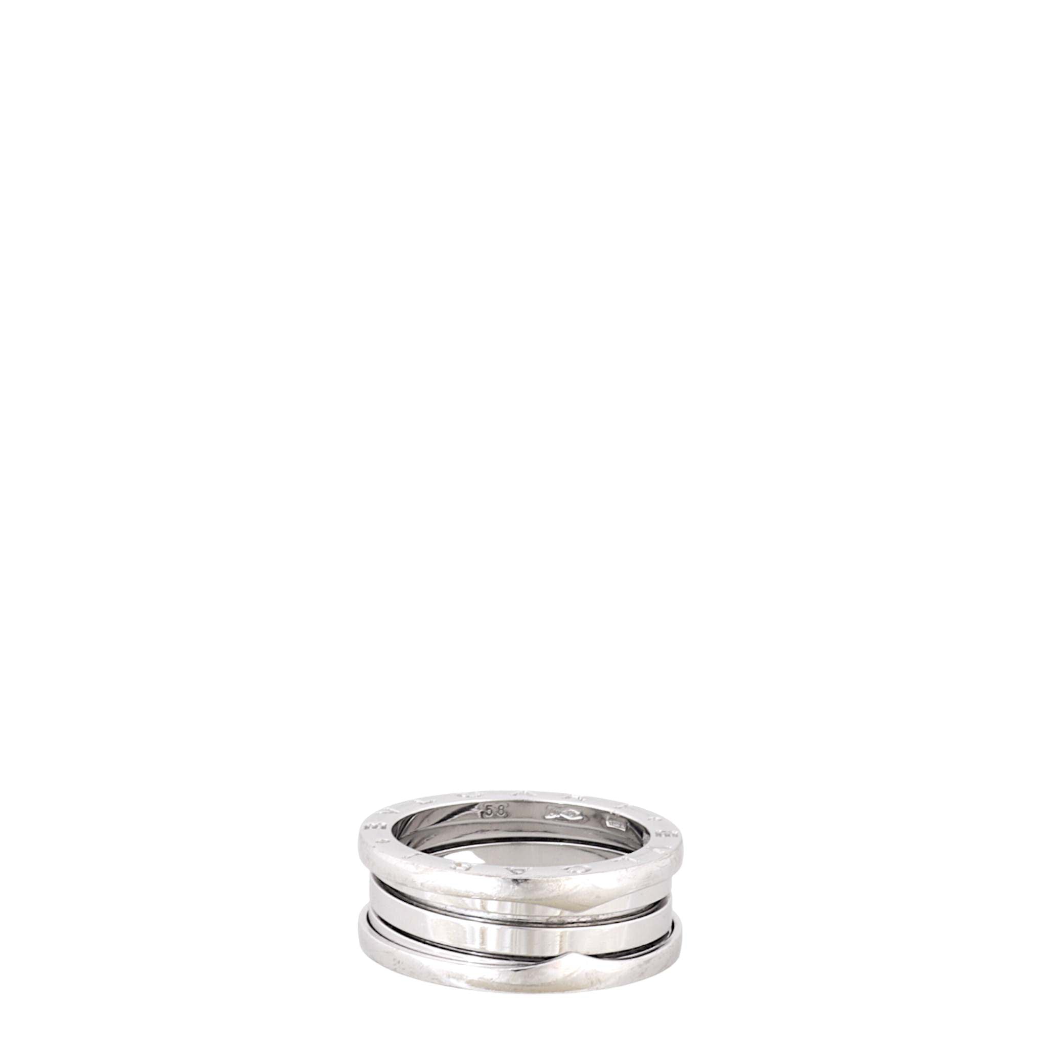 Bvlgari B.Zero1 18k White Gold Three Band Ring