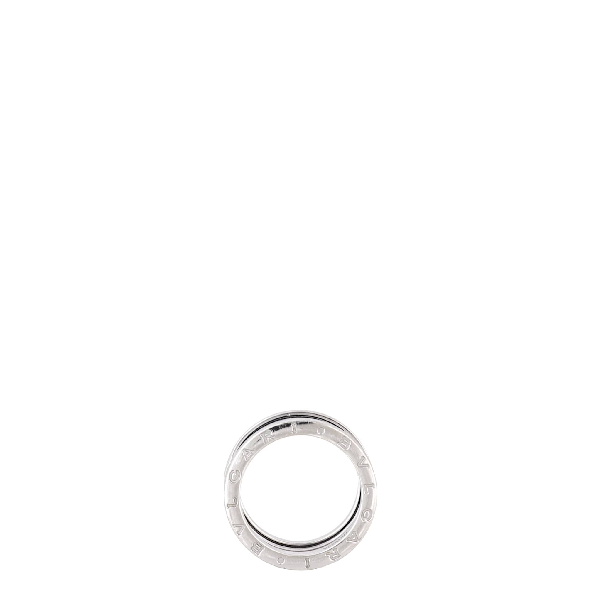 Bvlgari B.Zero1 18k White Gold Three Band Ring