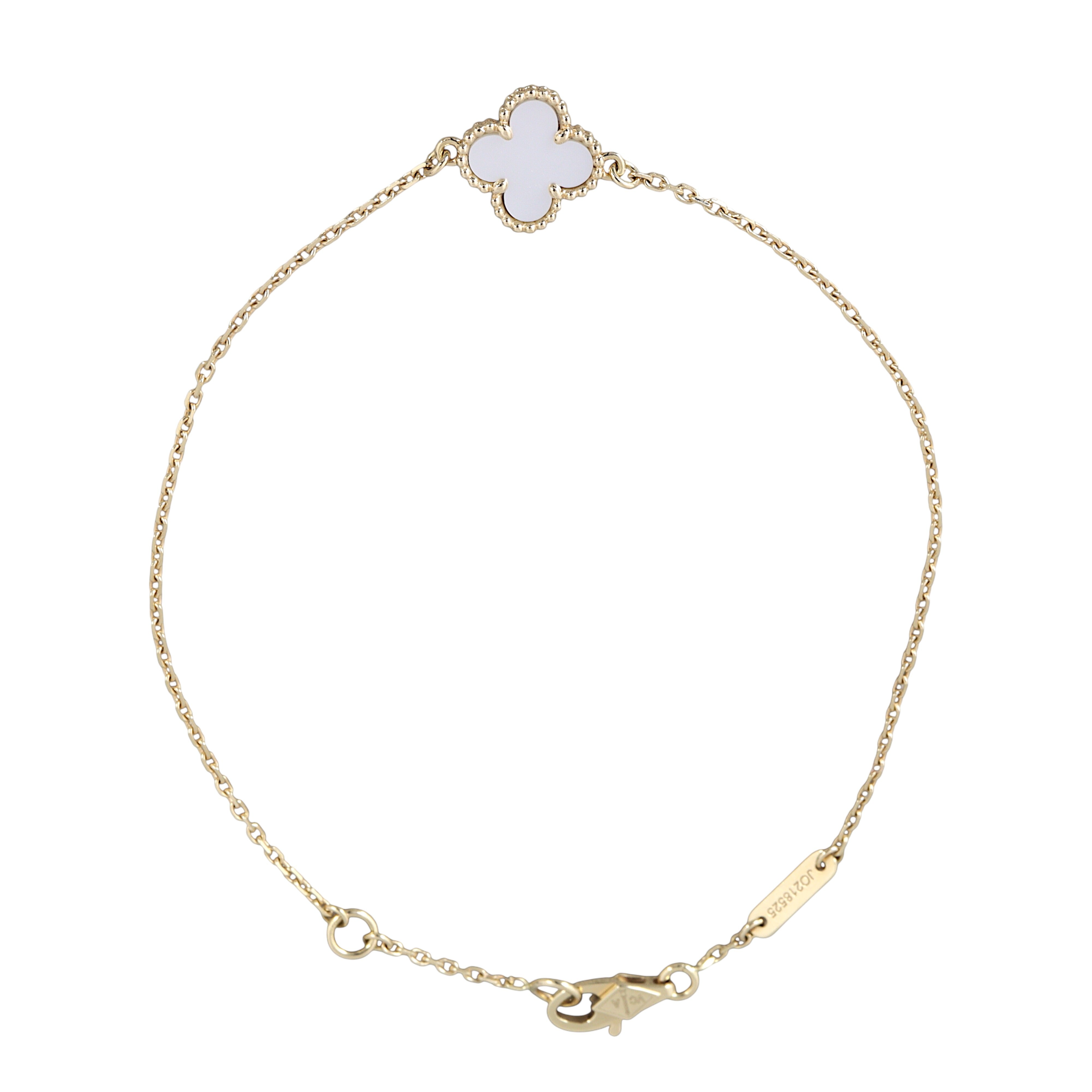 Van Cleef & Arpels Sweet Alhambra Mother of Pearl 18k Yellow Gold Bracelet