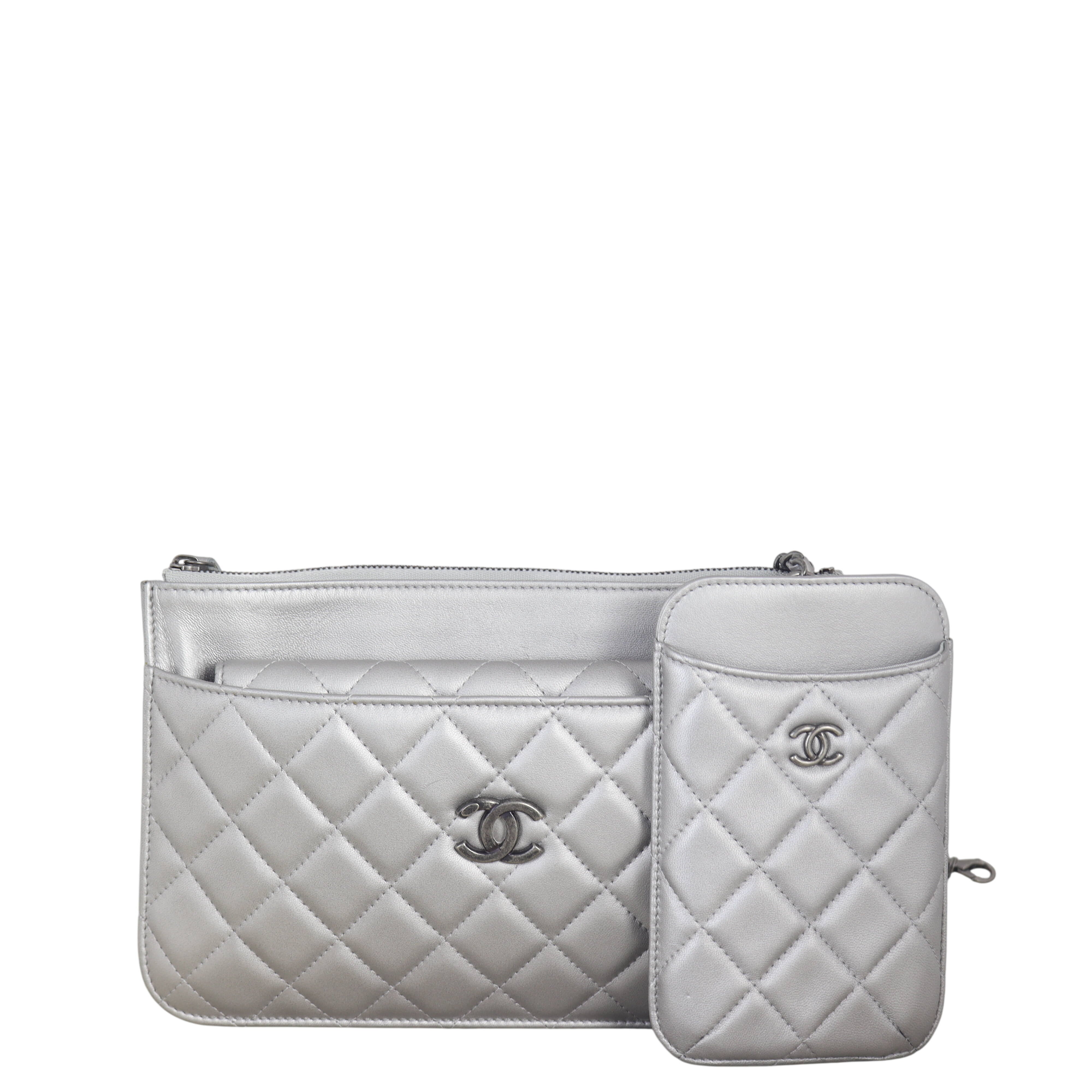 Chanel Multi Pouch Clutch with Chain