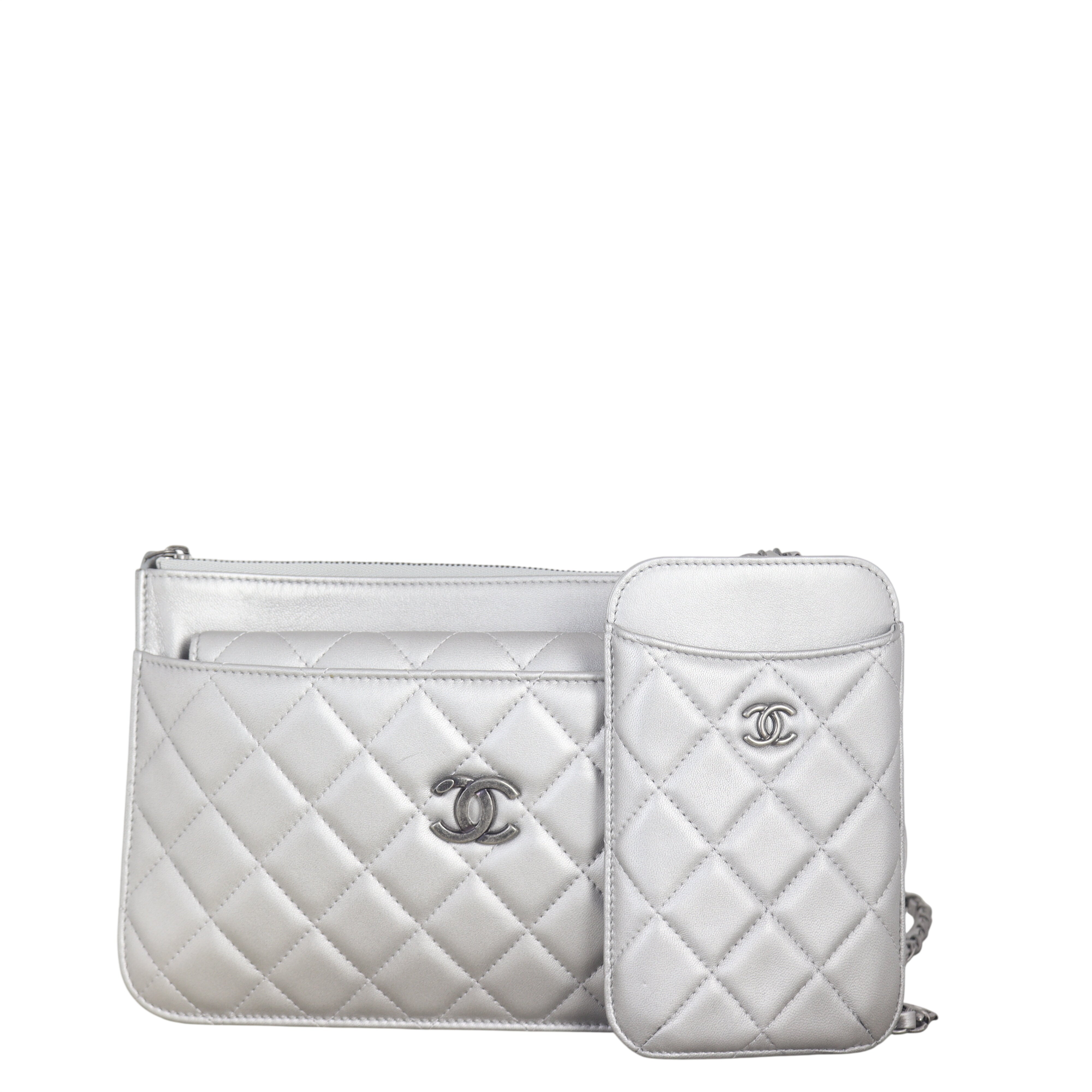Chanel Multi Pouch Clutch with Chain