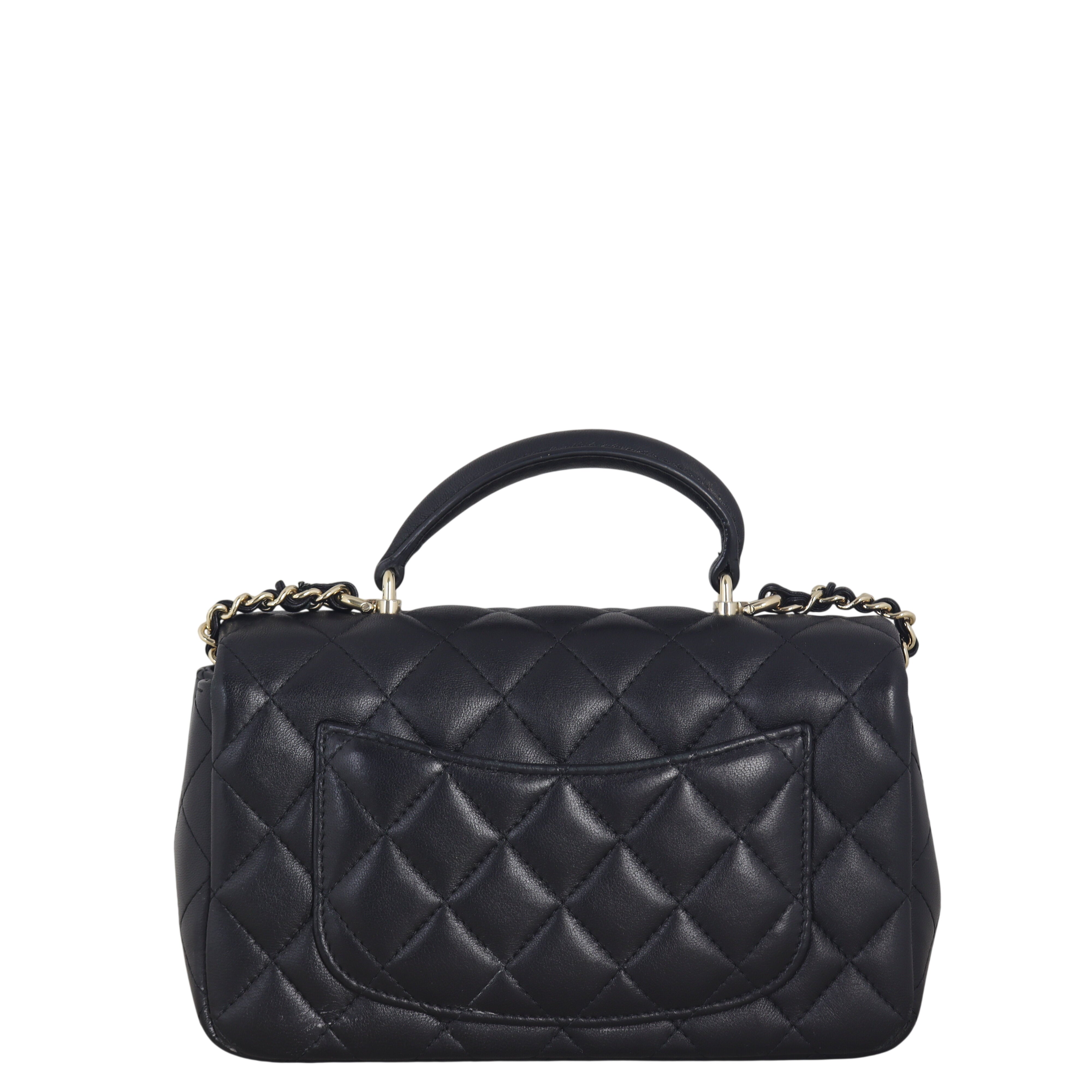 Chanel Classic Flap Mini Rectangular Top Handle Lambskin