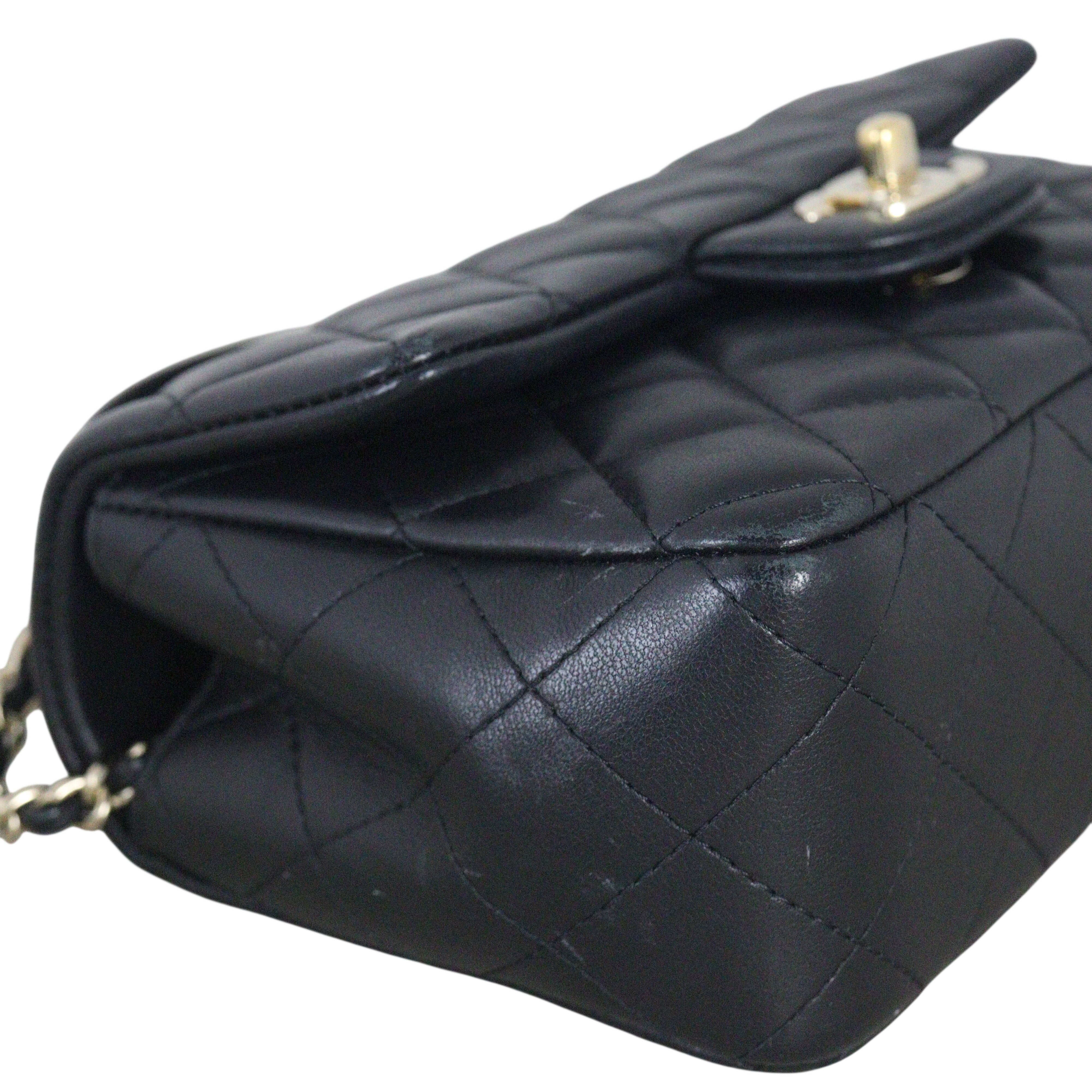 Chanel Classic Flap Mini Rectangular Top Handle Lambskin