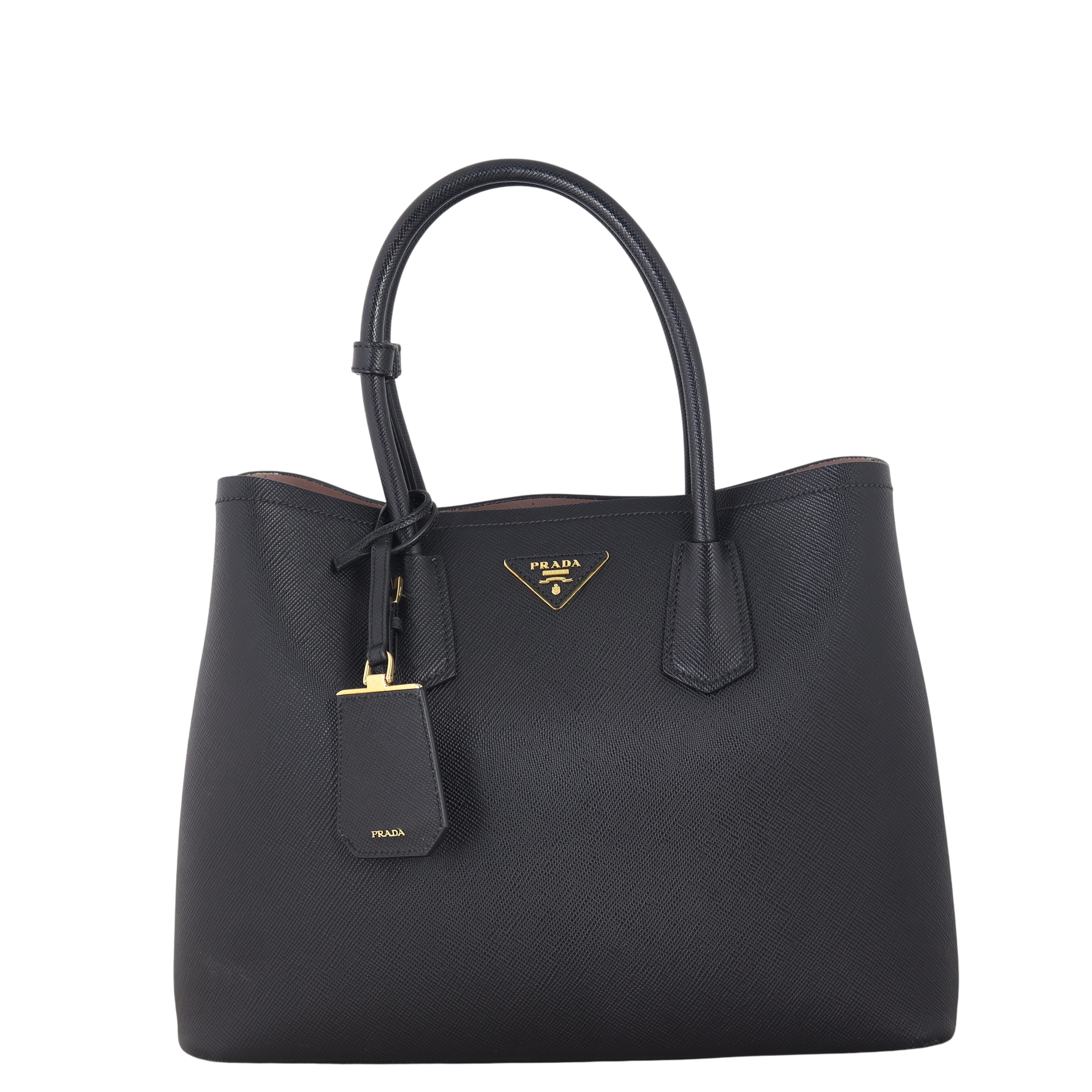 Prada Saffiano Cuir Double Bag Large