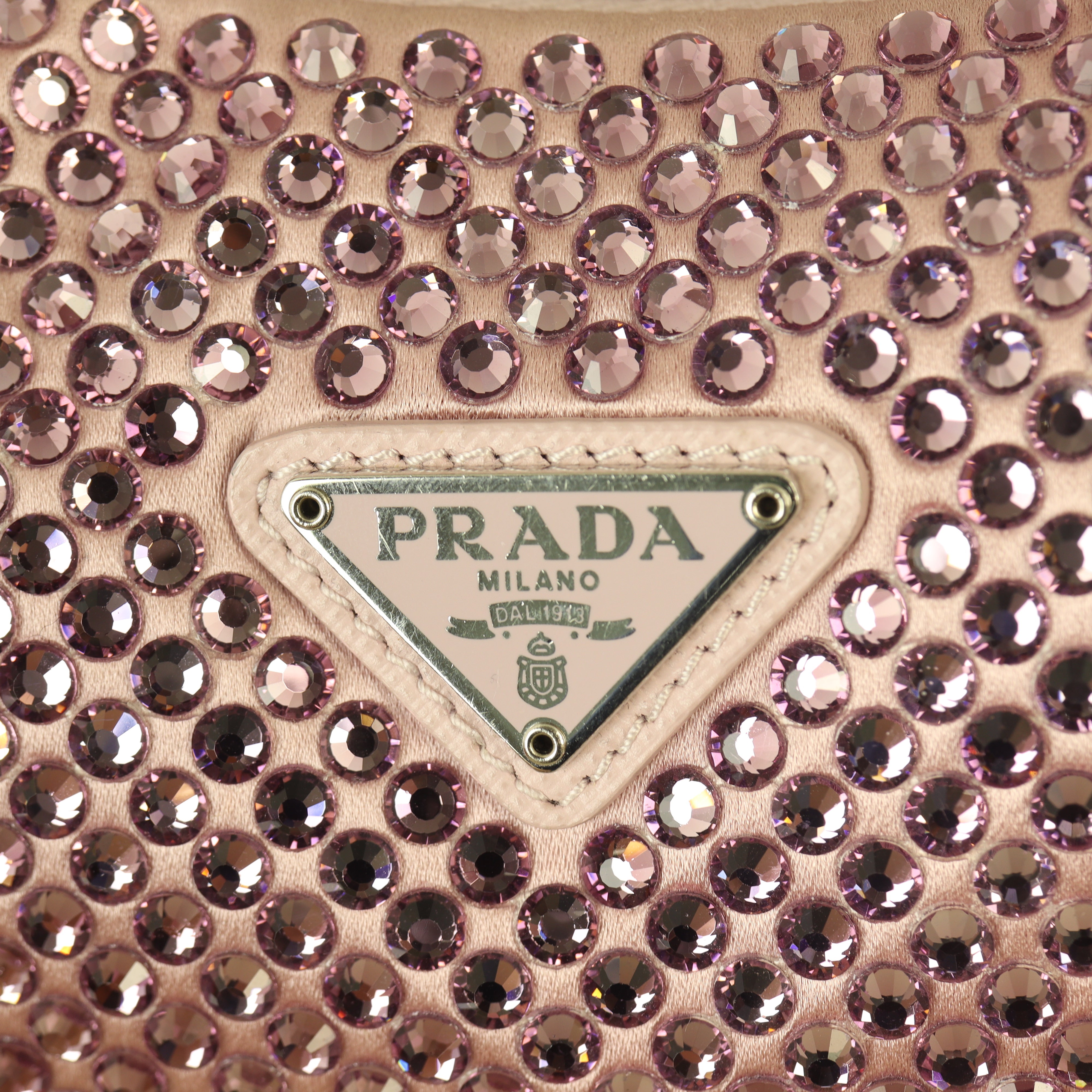 Prada Re-Edition 2000 Satin Crystal Mini Bag