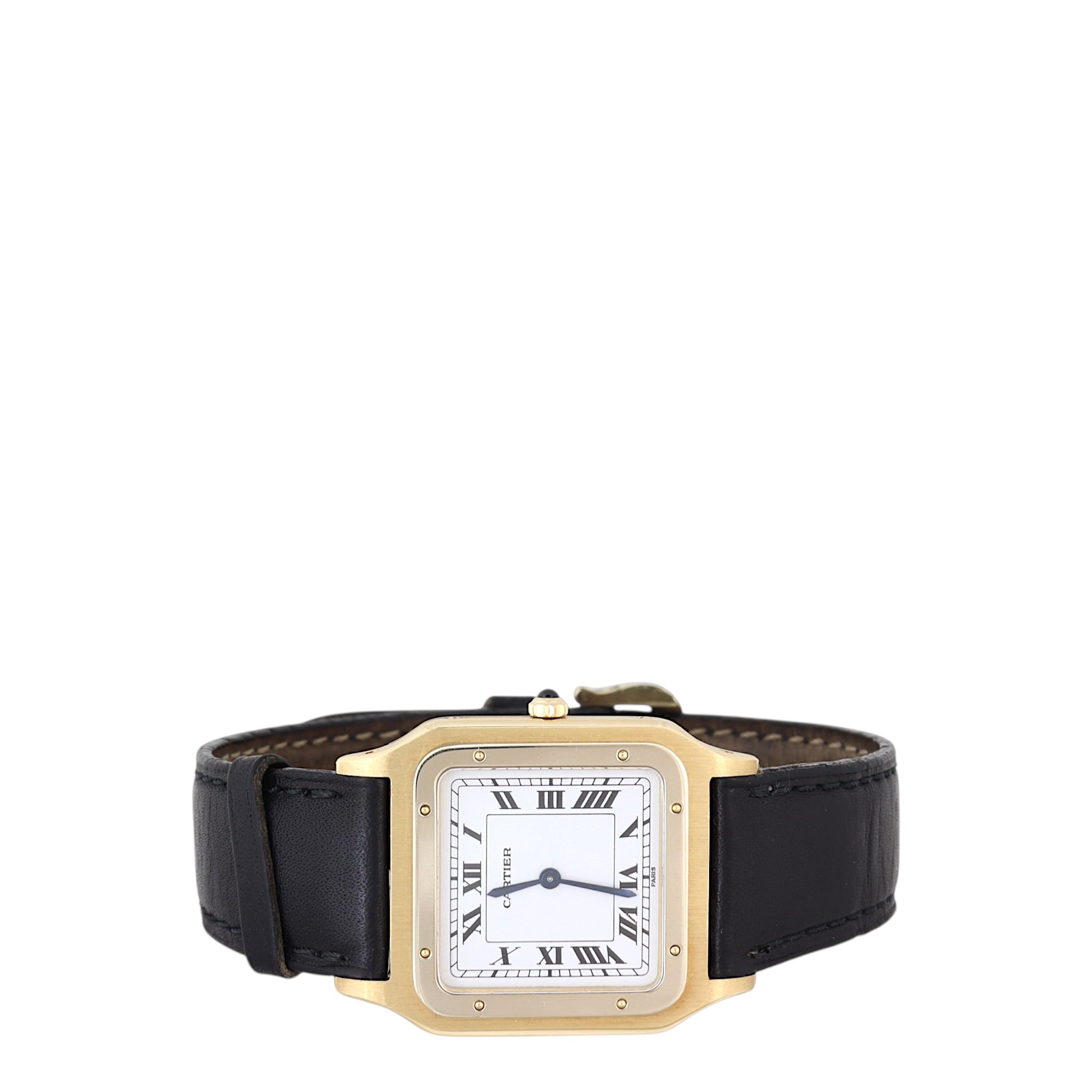 Cartier Santos Dumont Watch 18k Yellow Gold