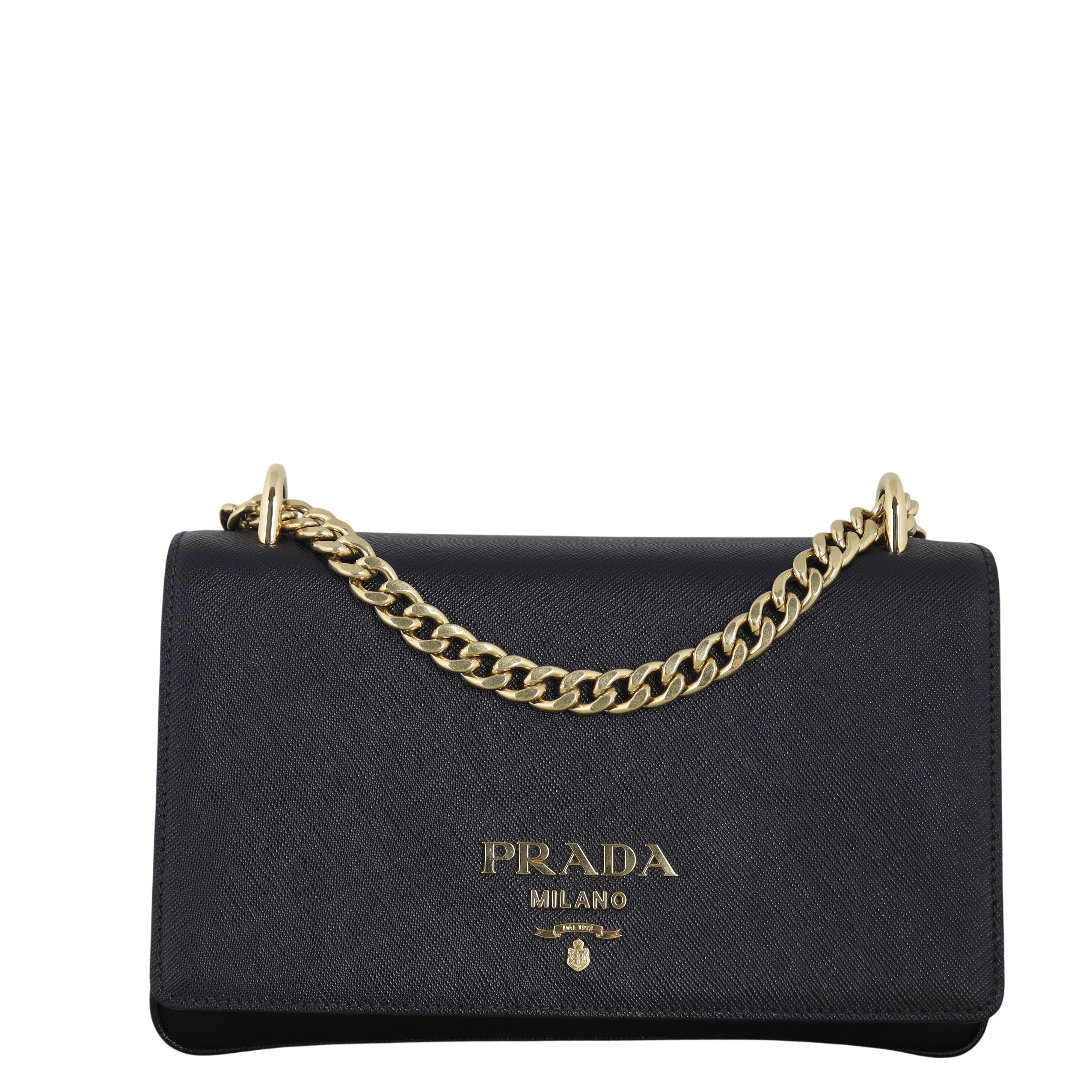 Prada Metal Saffiano Chain Bag