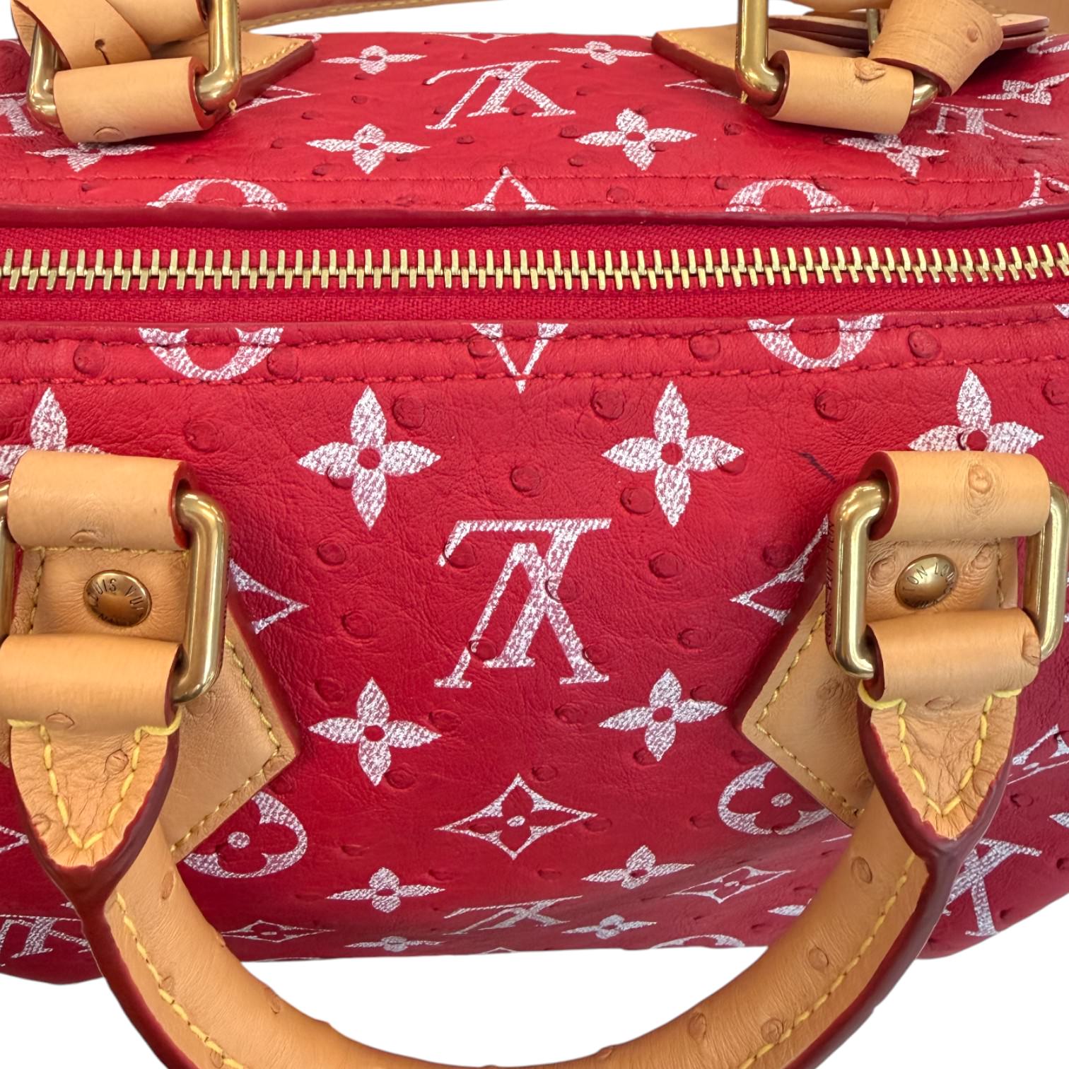 Louis Vuitton Speedy P9 25 Bandouliere Monogram Ostrich