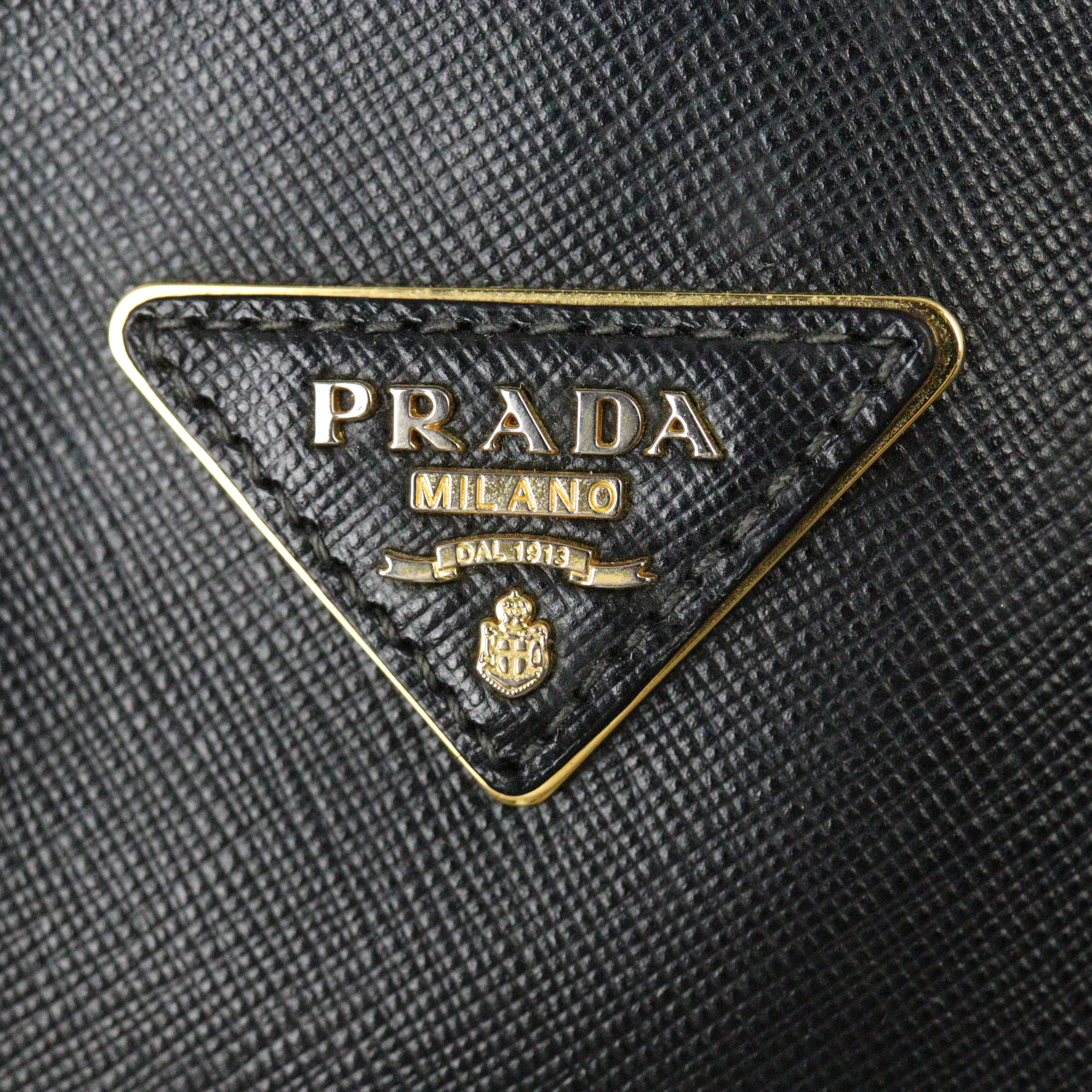 Prada Saffiano Lux Galleria Double Zip Tote Medium