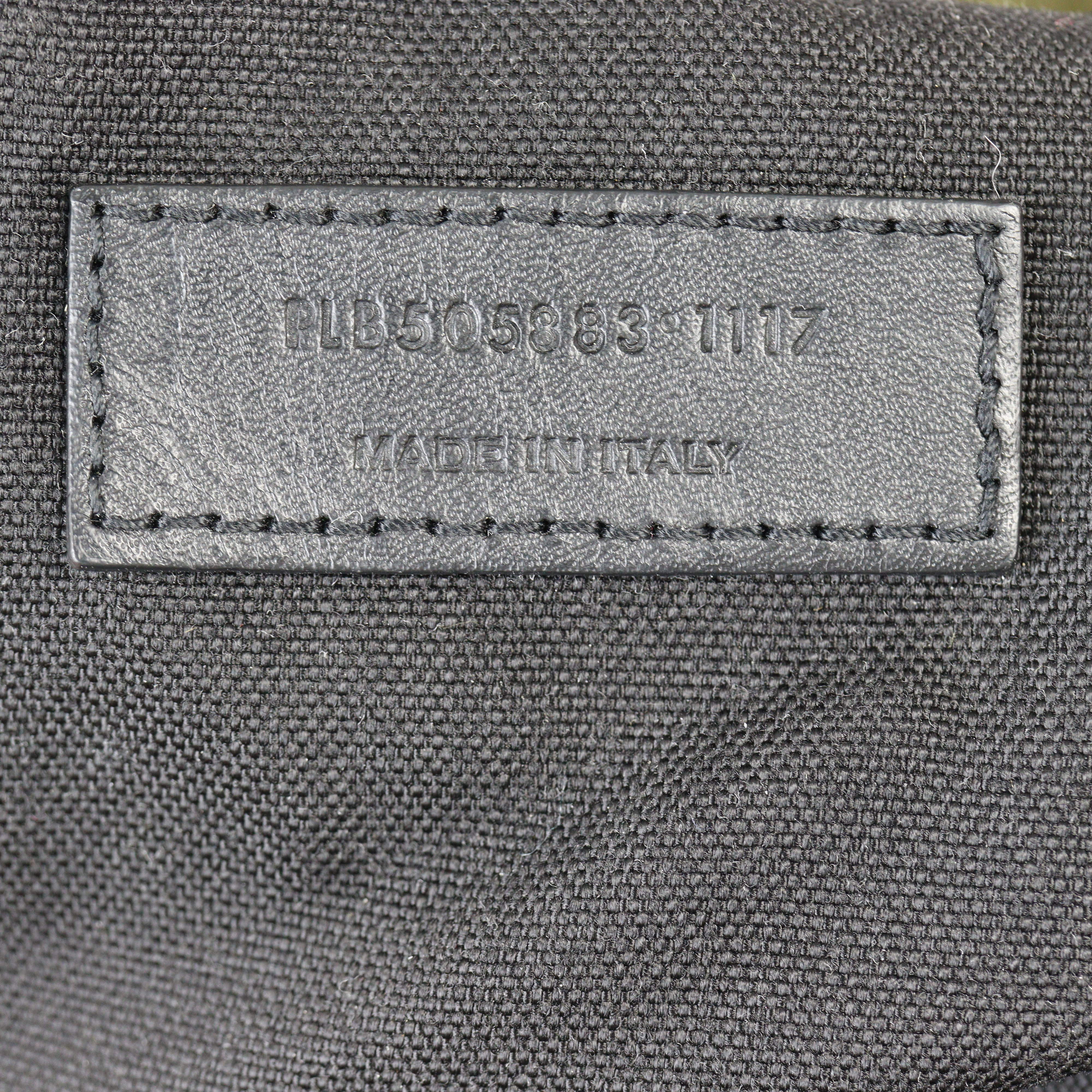 Saint Laurent Noe Canvas Multi Patch Backpack