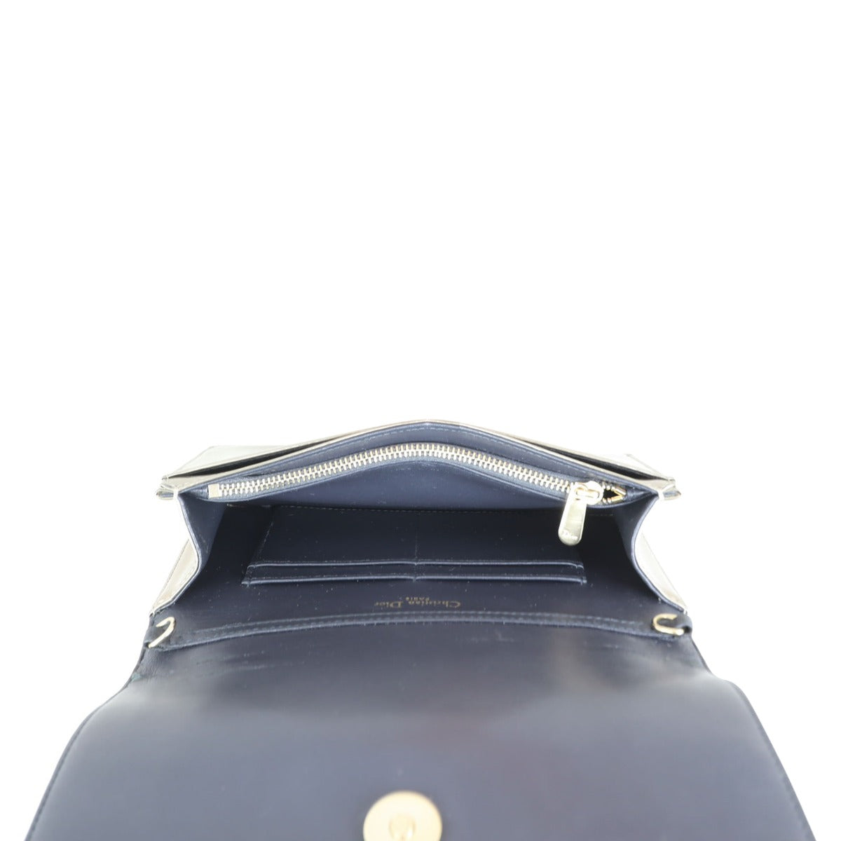 Dior Diorama Wallet on Chain Whole interior
