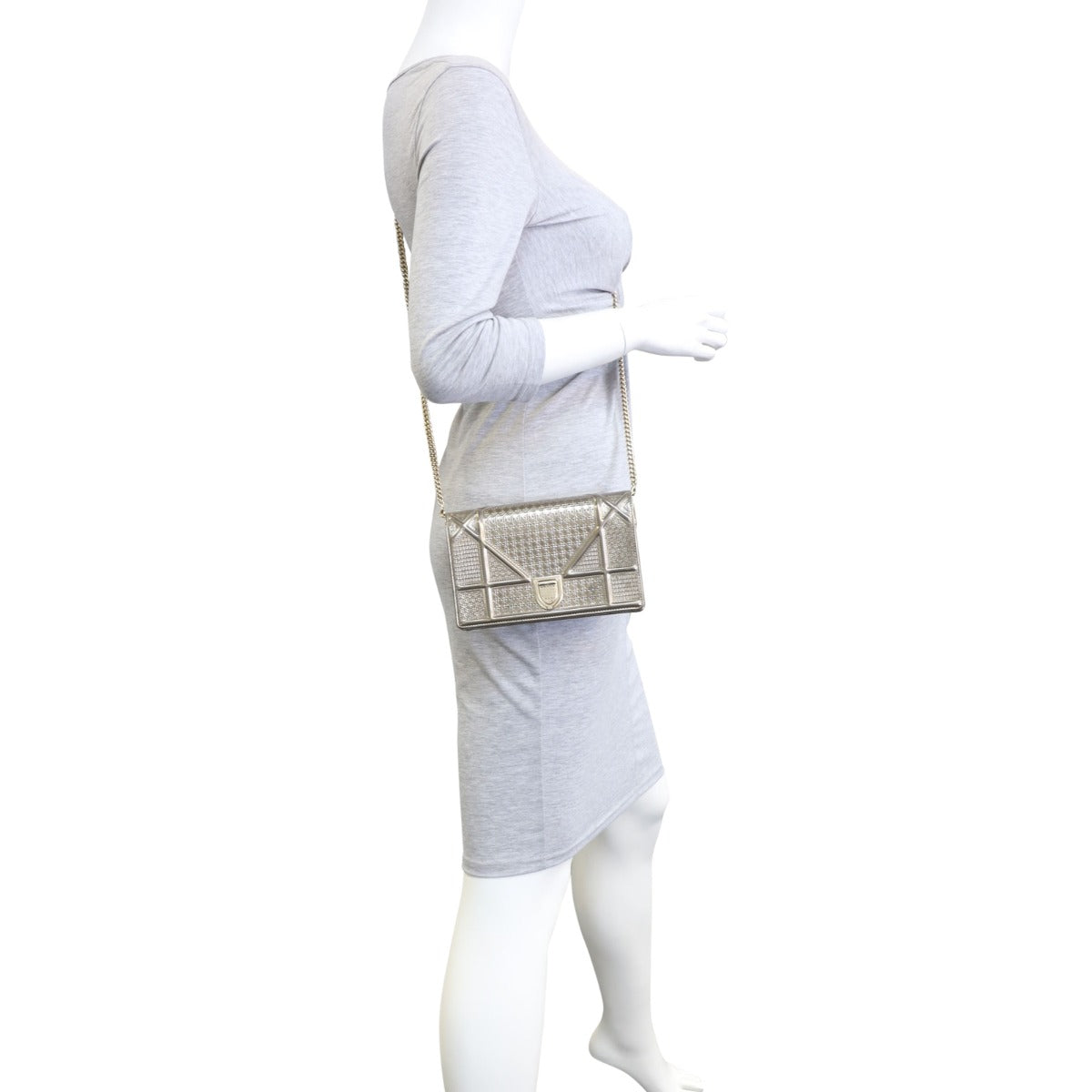 Dior Diorama Wallet on Chain Mannequin
