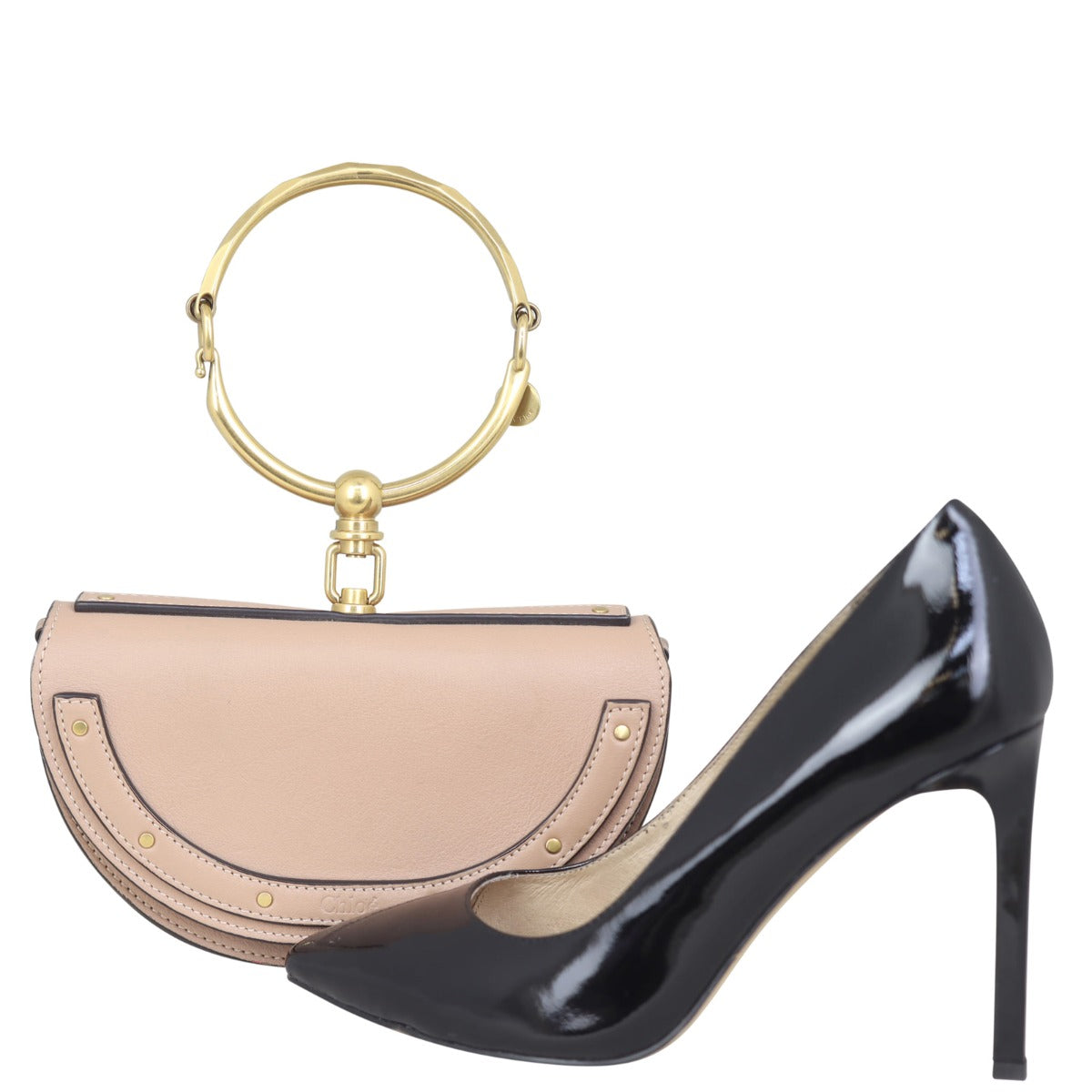 Chloe Nile Minaudiere Bracelet Bag Shoe
