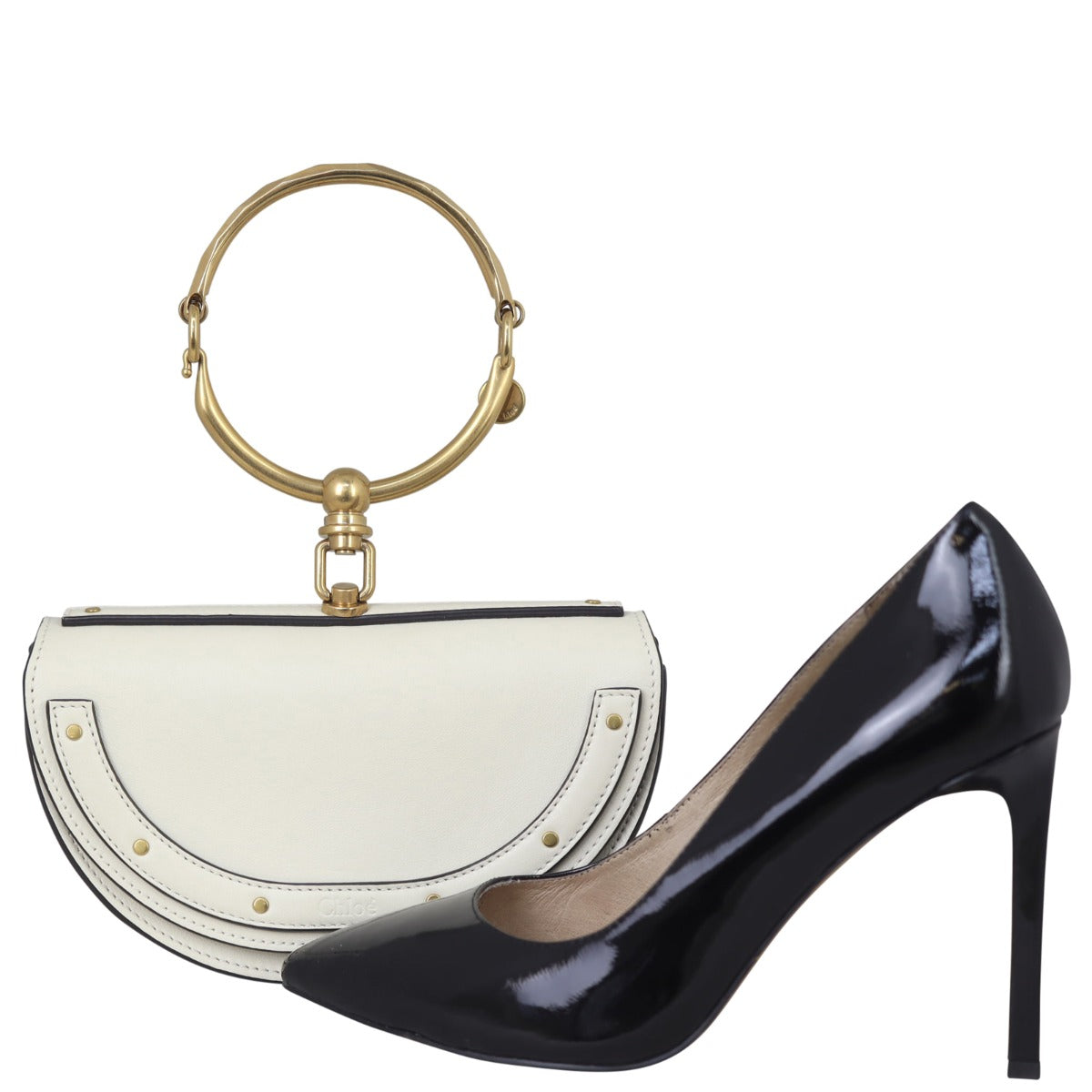 Chloe Nile Minaudiere Bracelet Bag Shoe
