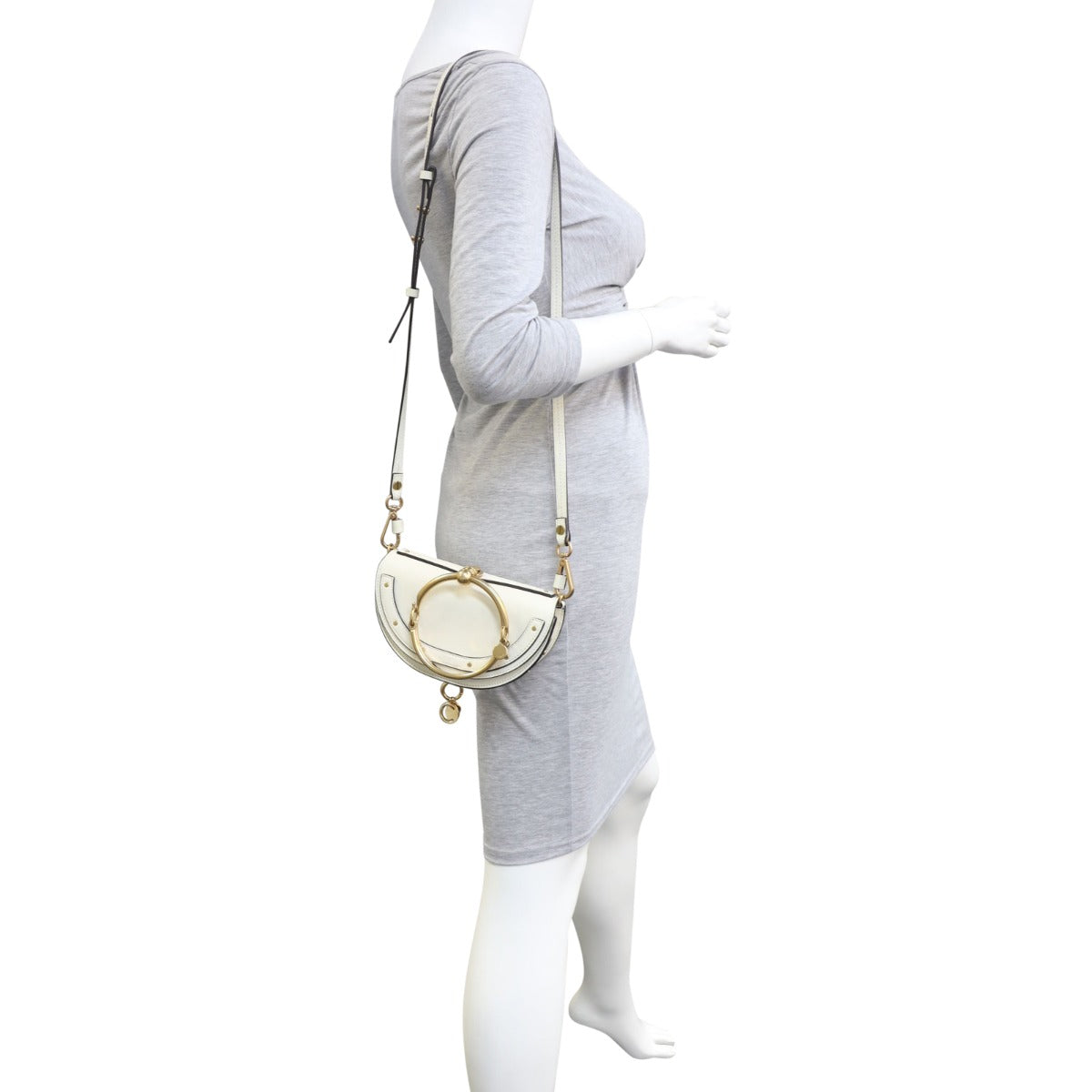 Chloe Nile Minaudiere Bracelet Bag Mannequin
