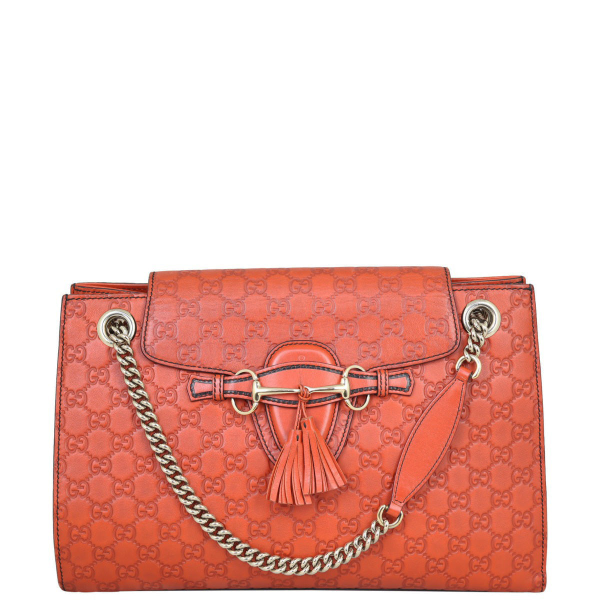 Gucci Emily Guccissima Chain Shoulder Bag Front