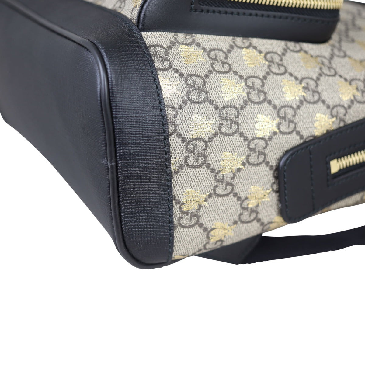 Gucci GG Supreme Bees Backpack Corner Closeup