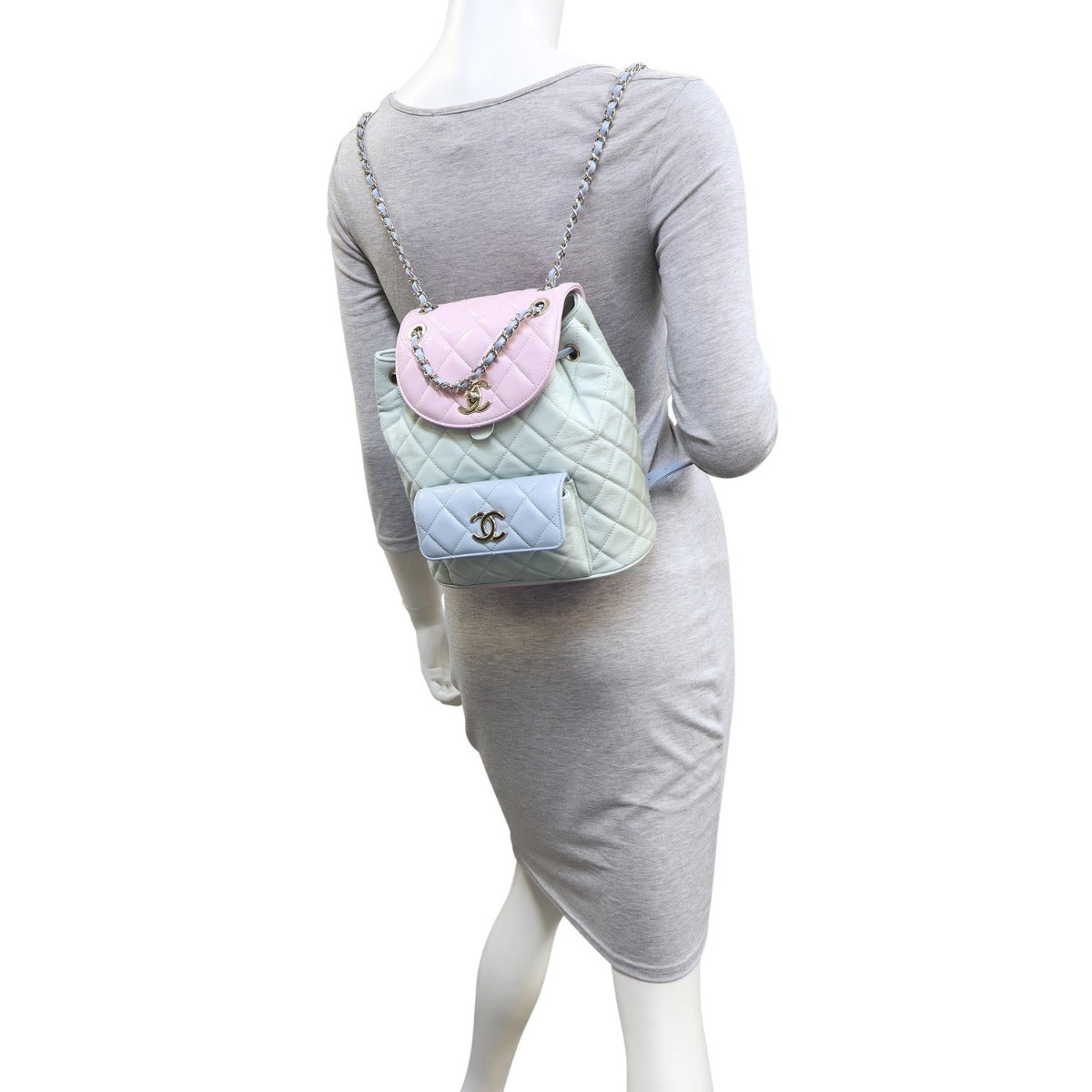 Chanel Duma Drawstring Backpack Mannequin