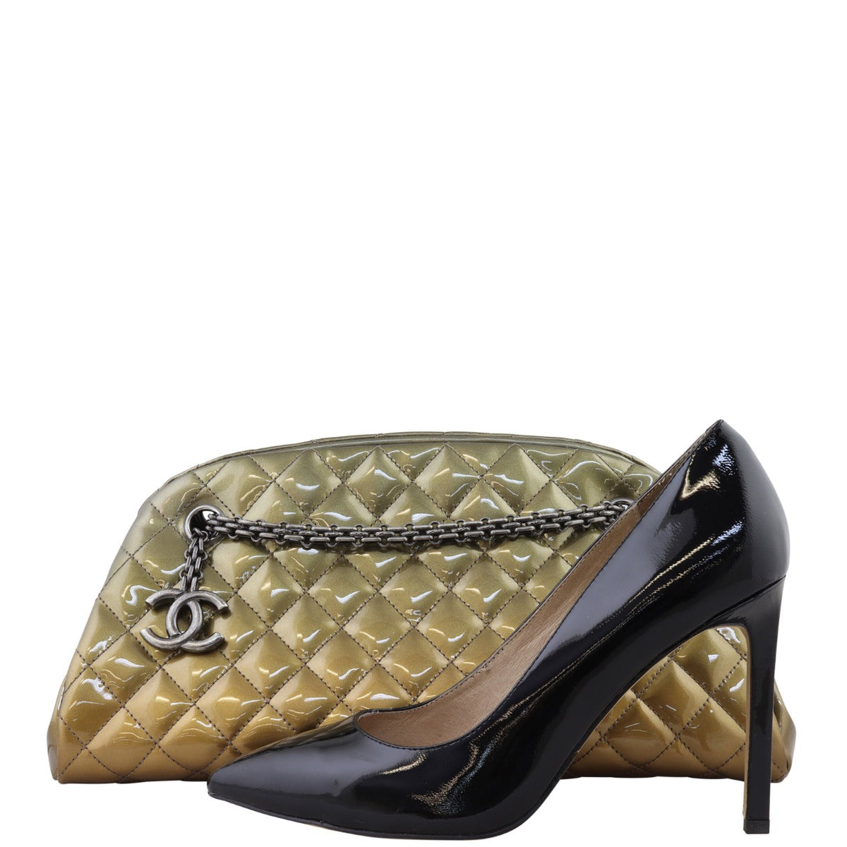 Chanel Just Mademoiselle Bowler Bag Shoe