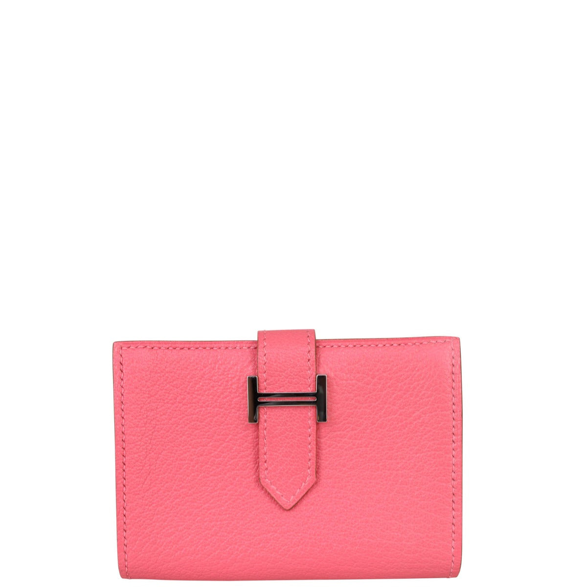 Hermes Bearn Card Holder (pink) Front