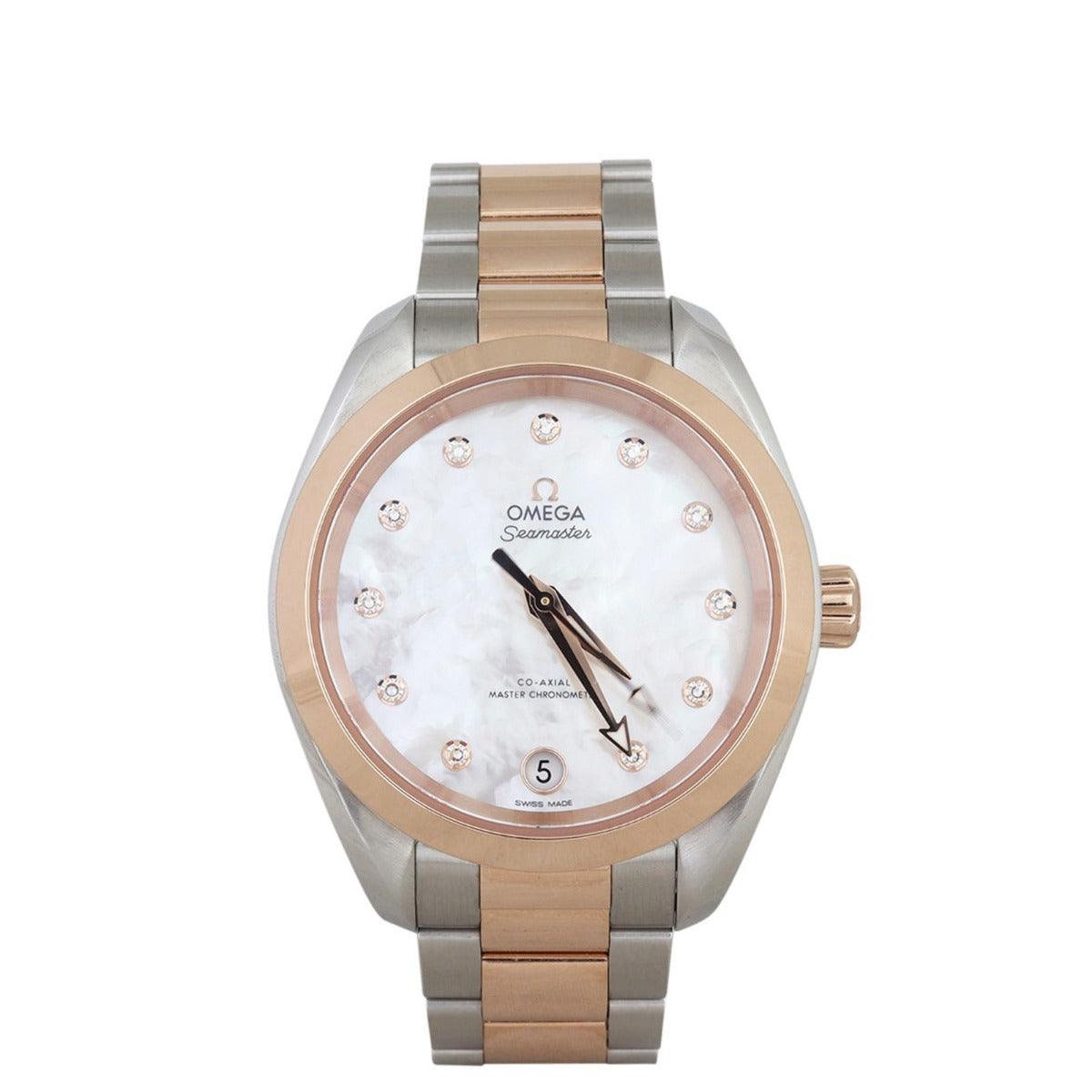 Omega Seamaster Aqua Terra Co-Axial Master Chronometer 34mm Watch Top