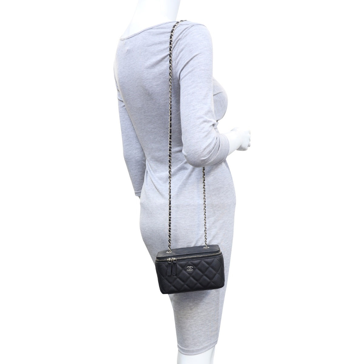 Chanel Vanity Case with Chain Corner Mannequin