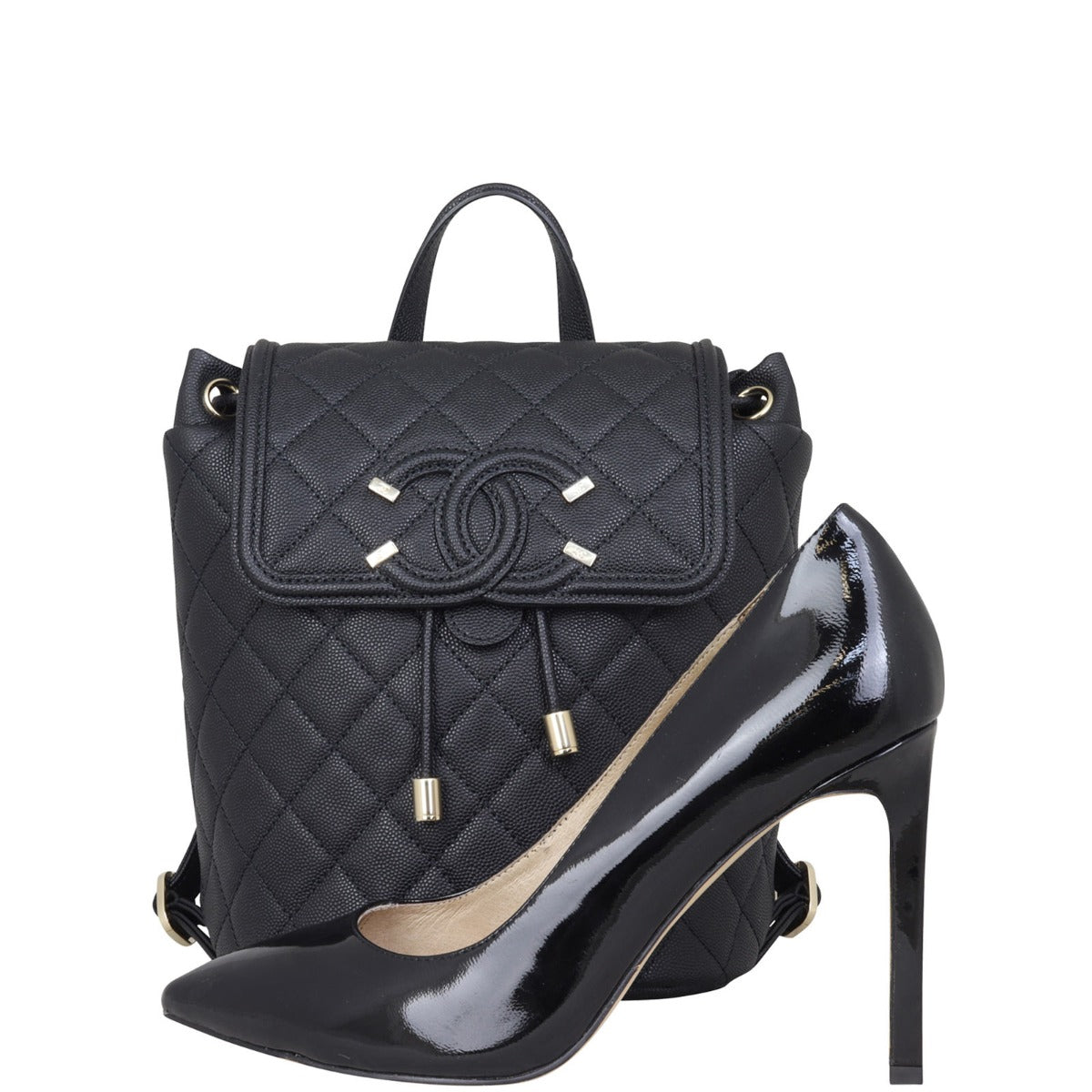 Chanel Filigree Backpack Shoe